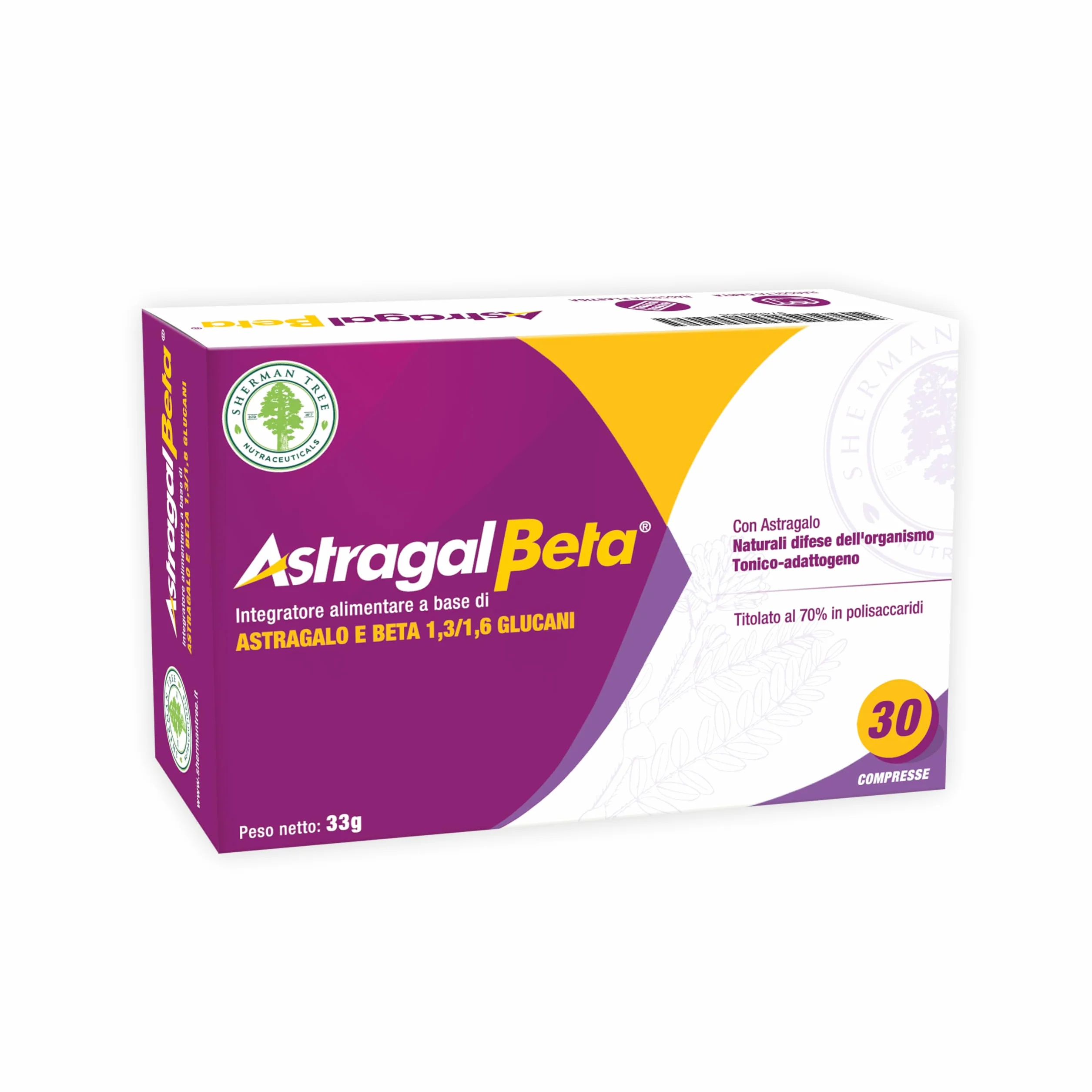 AstragalBeta Integratore Astragalo 70% Polisaccaridi e Beta-glucani