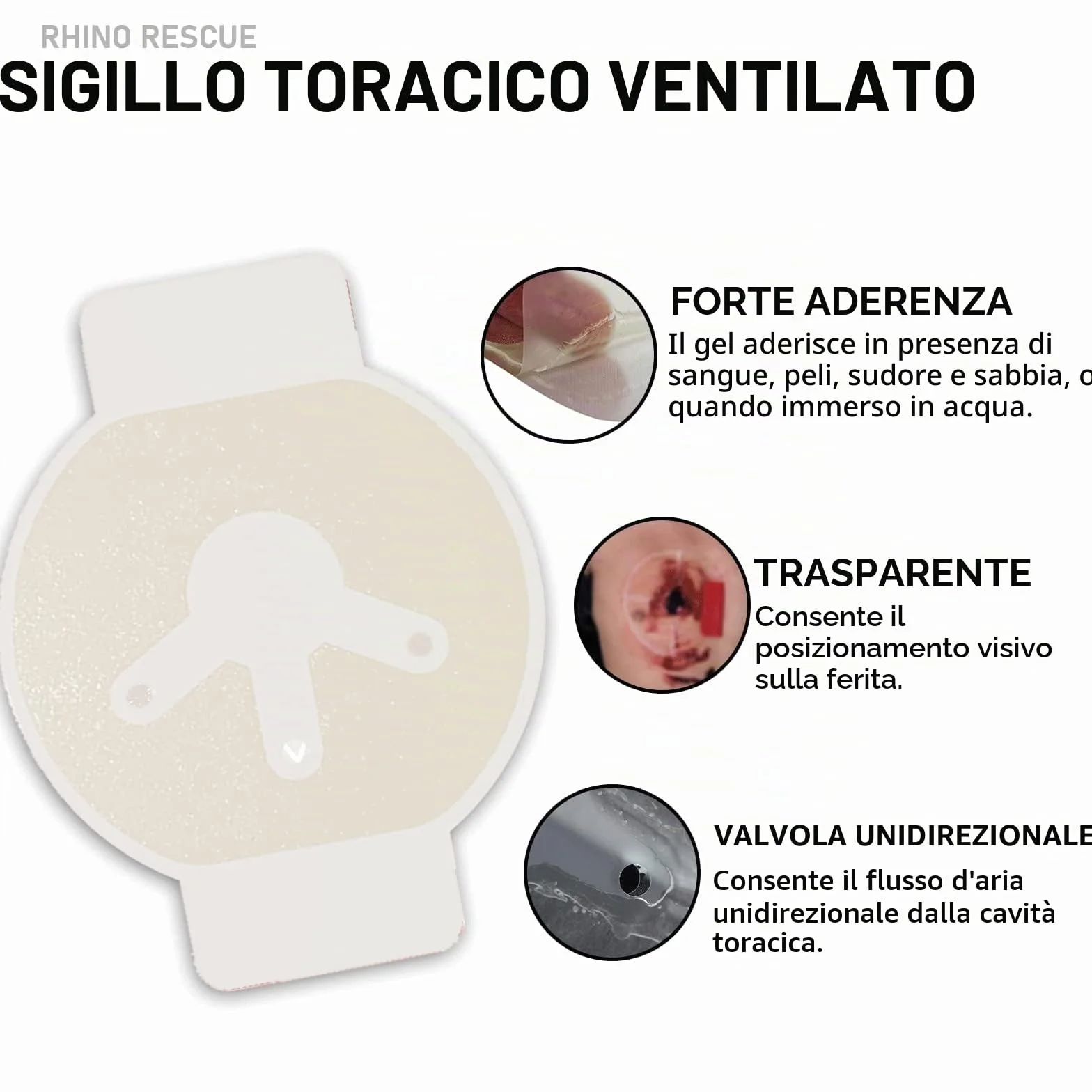 Pacchetto traumatico tattico RHINO RESCUE IFAK con materiale di medicazione fermare il sanguinamento (17PC-B)