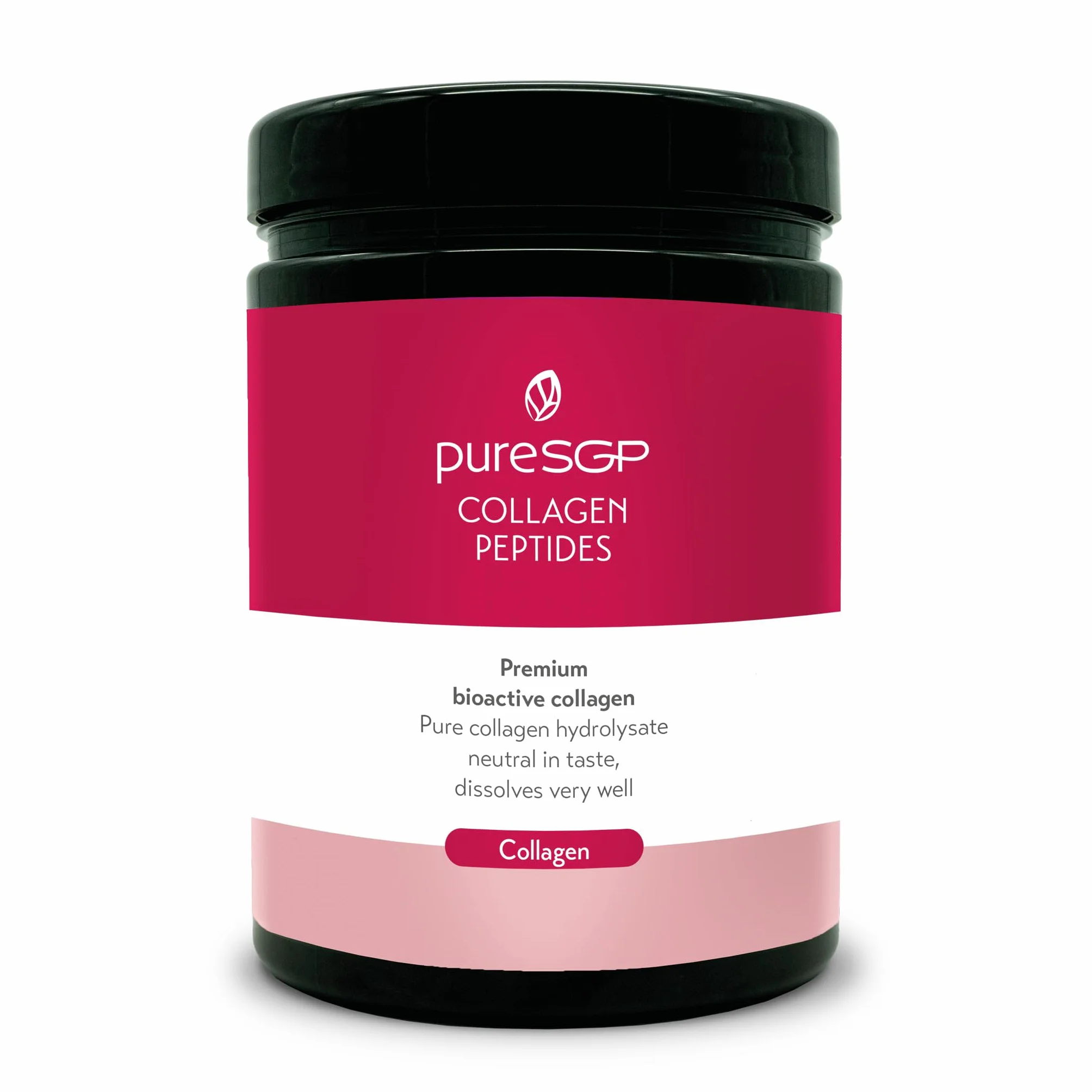 PureSGP Collagen 300g Collagene Puro Qualità Farmaceutica Peptidi Bioattivi Vitamina C Biotina Gusto Neutro