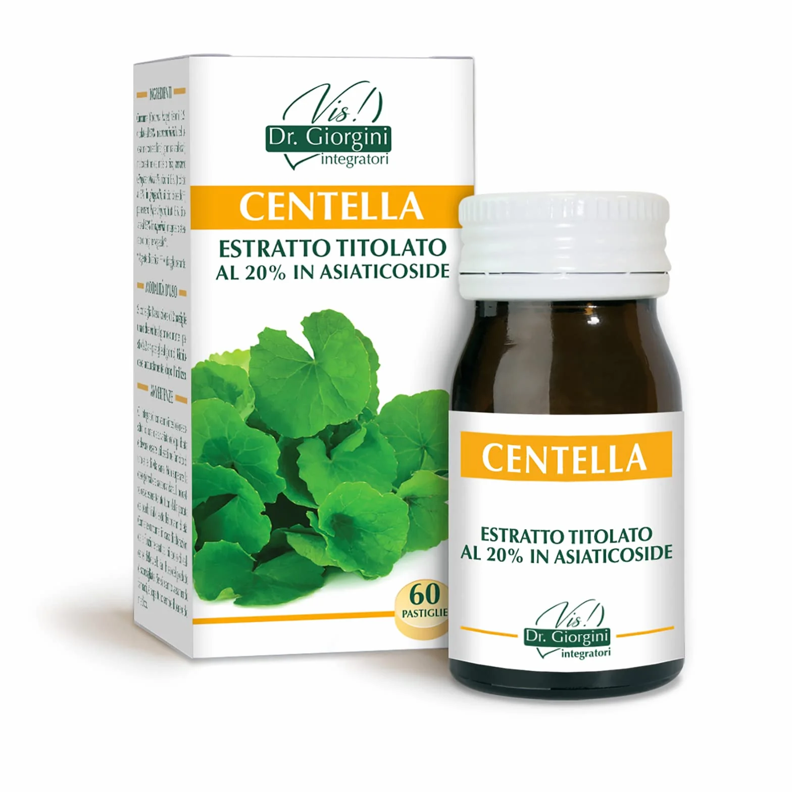 Dr Giorgini CENTELLA Estratto Titolato al 20% in Asiaticoside Pastiglie 30 g