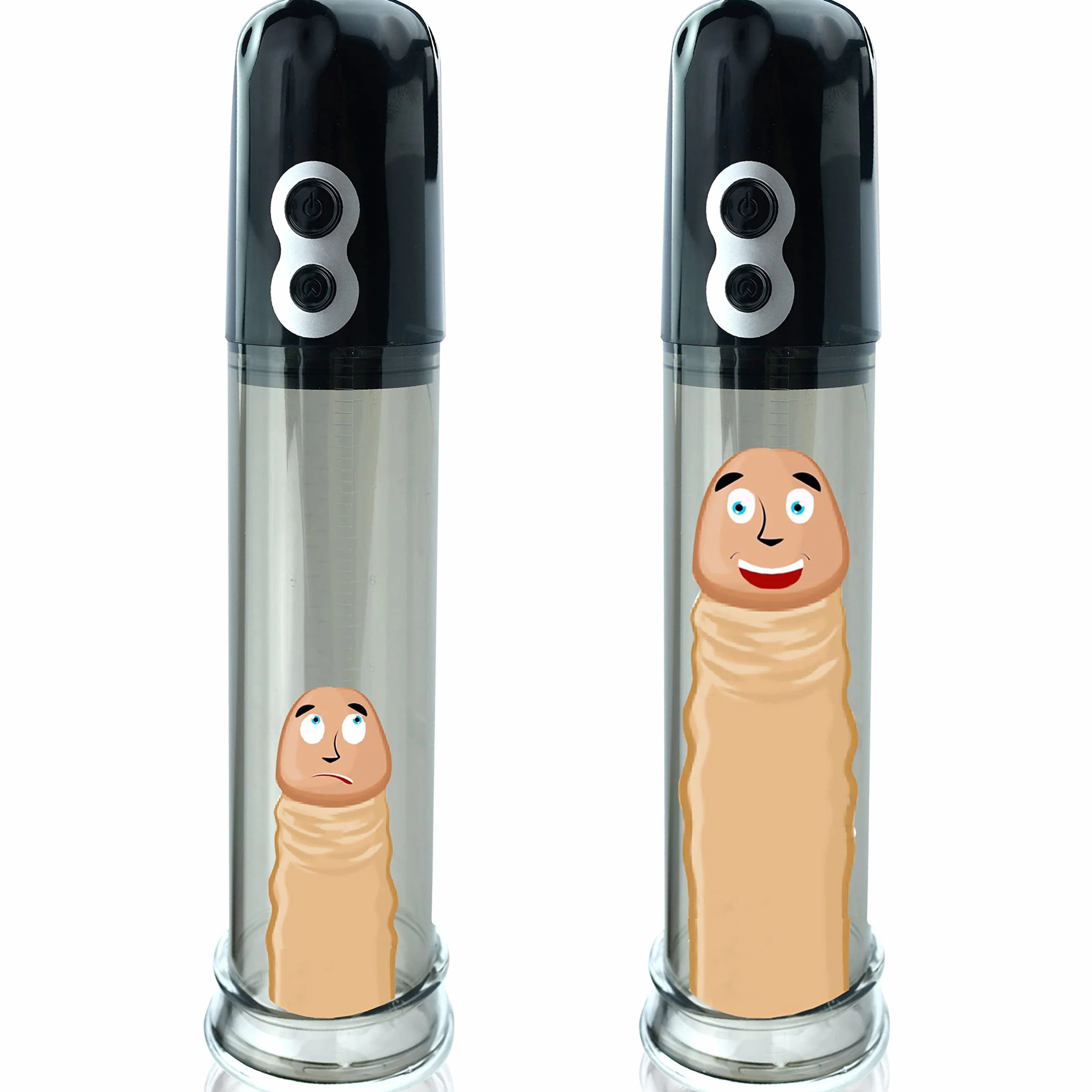 Pompa per pene elettrica 31cm per ingrandimento del pene ed erezione Pompa elettrica per pene sex toy per uomini con livelli di aspirazione estremi Pompa per pene giocattolo sessuale FOPS P02-5