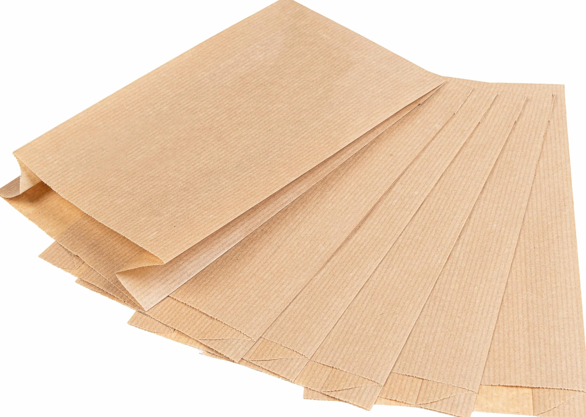 Sacchetti di Carta Kraft Marroni 12x4,5x21 cm 1000 Pz Sacchetto Regalo Alimenti