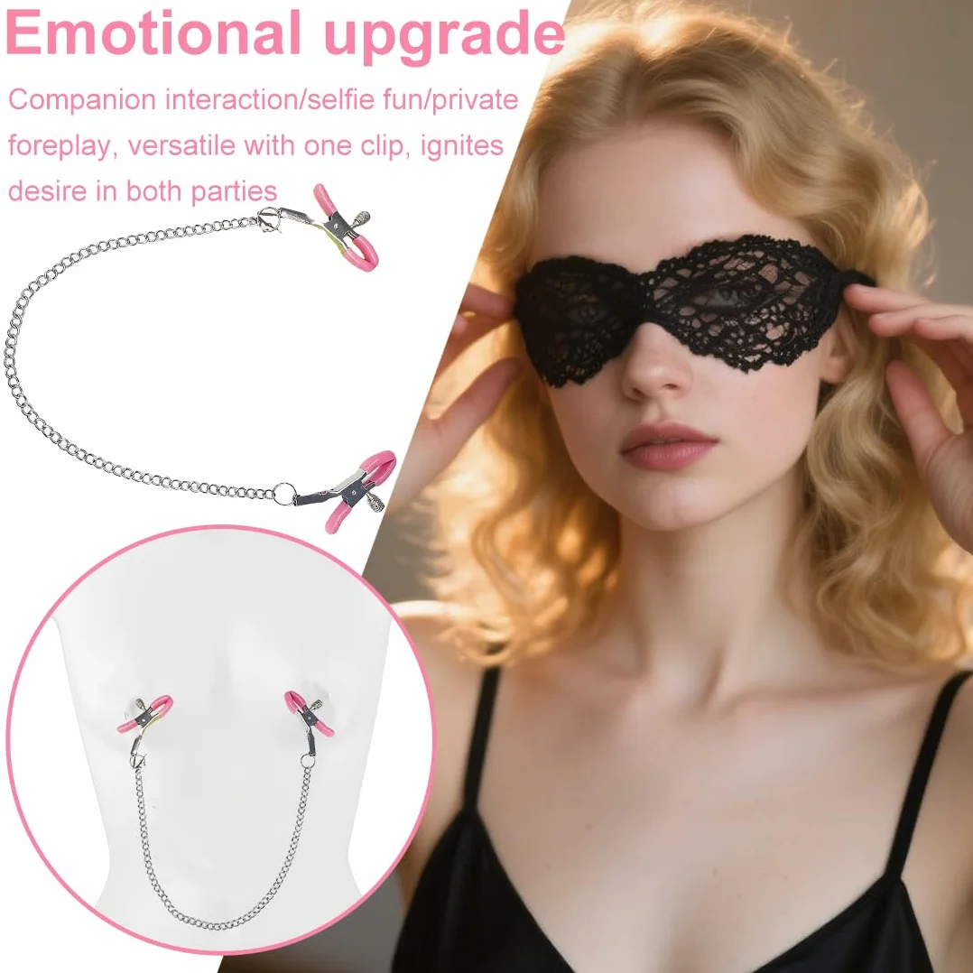 1 Pezzo pinze per capezzoli, Pinze capezzoli, capezzoli stimolanti, Rosa