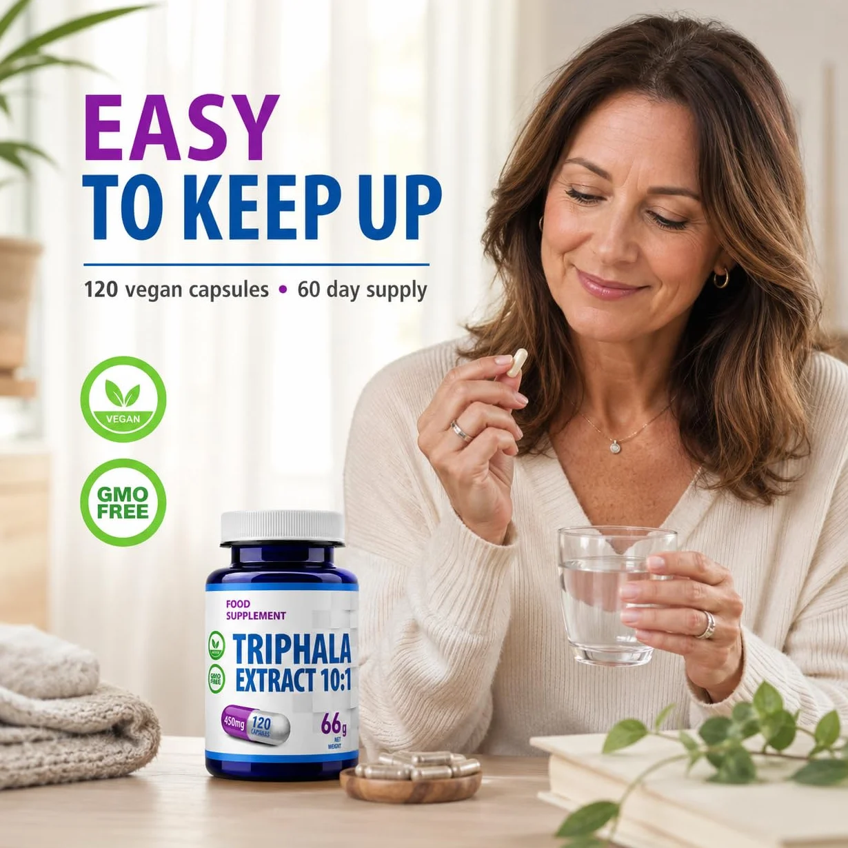 Hepatica Estratto di Triphala | 4.500 mg Equivalente | Estratto 10:1 da 450 mg | Amalaki, Haritaki e Bibhitaki | 120 Capsule Vegane | GMP & Testato da Laboratorio Indipendente