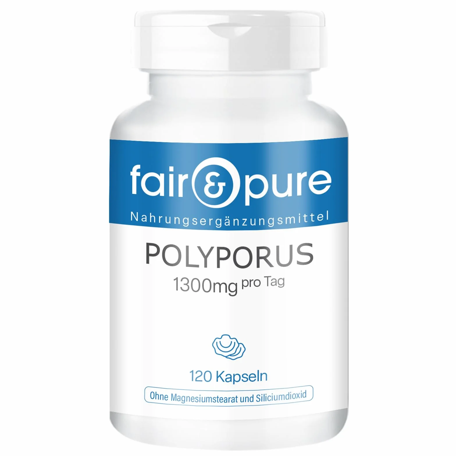 Fair & Pure® - Polyporus umbellatus - Polyporus 1300mg - Vegan - Polvere in capsule - 120 Capsule