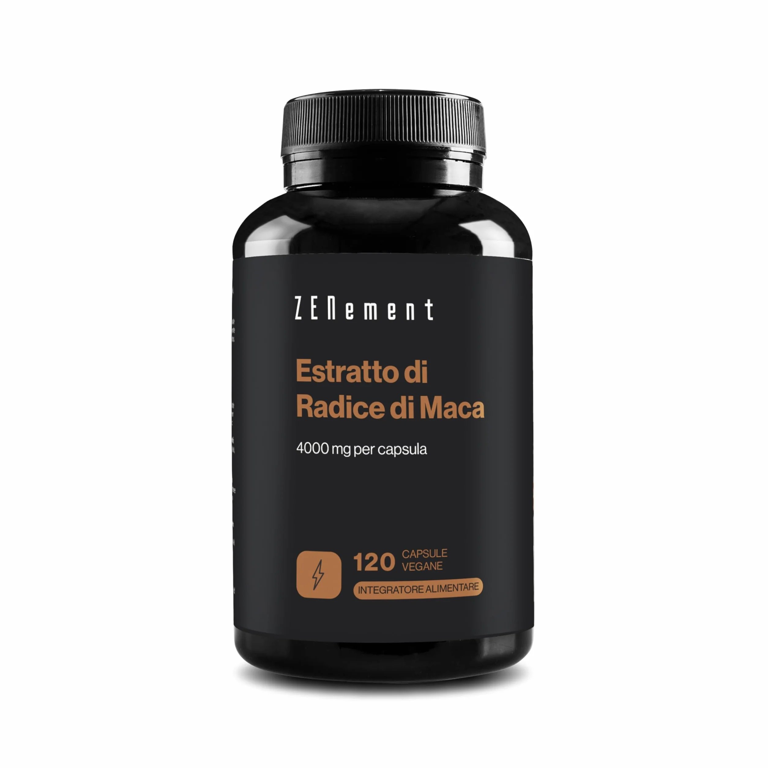 Maca Peruviana – Estratto di Radice standardizzato in Macaeni e Macamidi – 4000 mg di Pianta Intera per Capsula – Maca Donna e Uomo – 120 Capsule Vegane – Scorta per 4 Mesi – Zenement