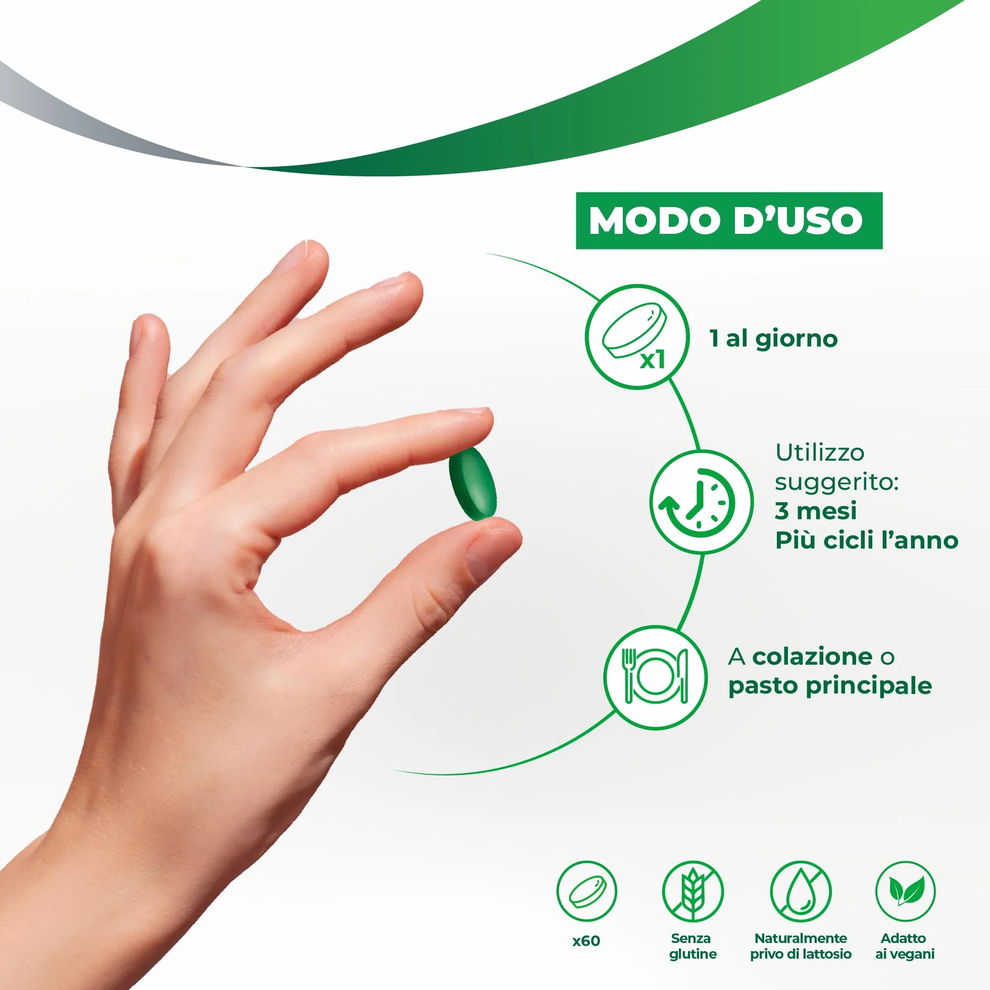 Bioscalin TOTAL•CARE Integratore Alimentare 60 Compresse per Capelli Cute e Unghie