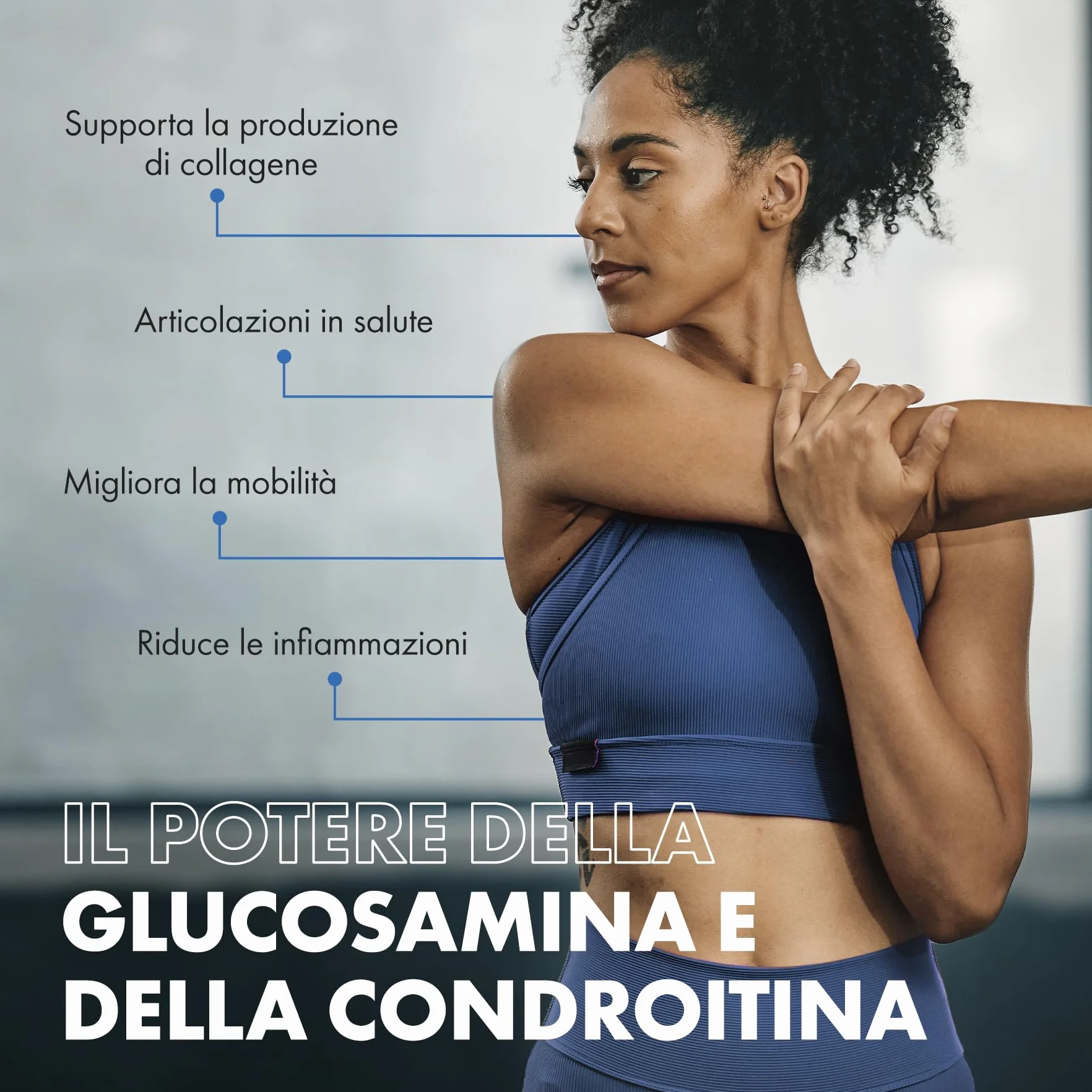 Incite Nutrition Complesso ad alta resistenza con glucosamina e condroitina con MSM, vitamina C, zenzero, rosa canina - Integratori per la cura delle articolazioni, 120 pezzi (confezione da 1)