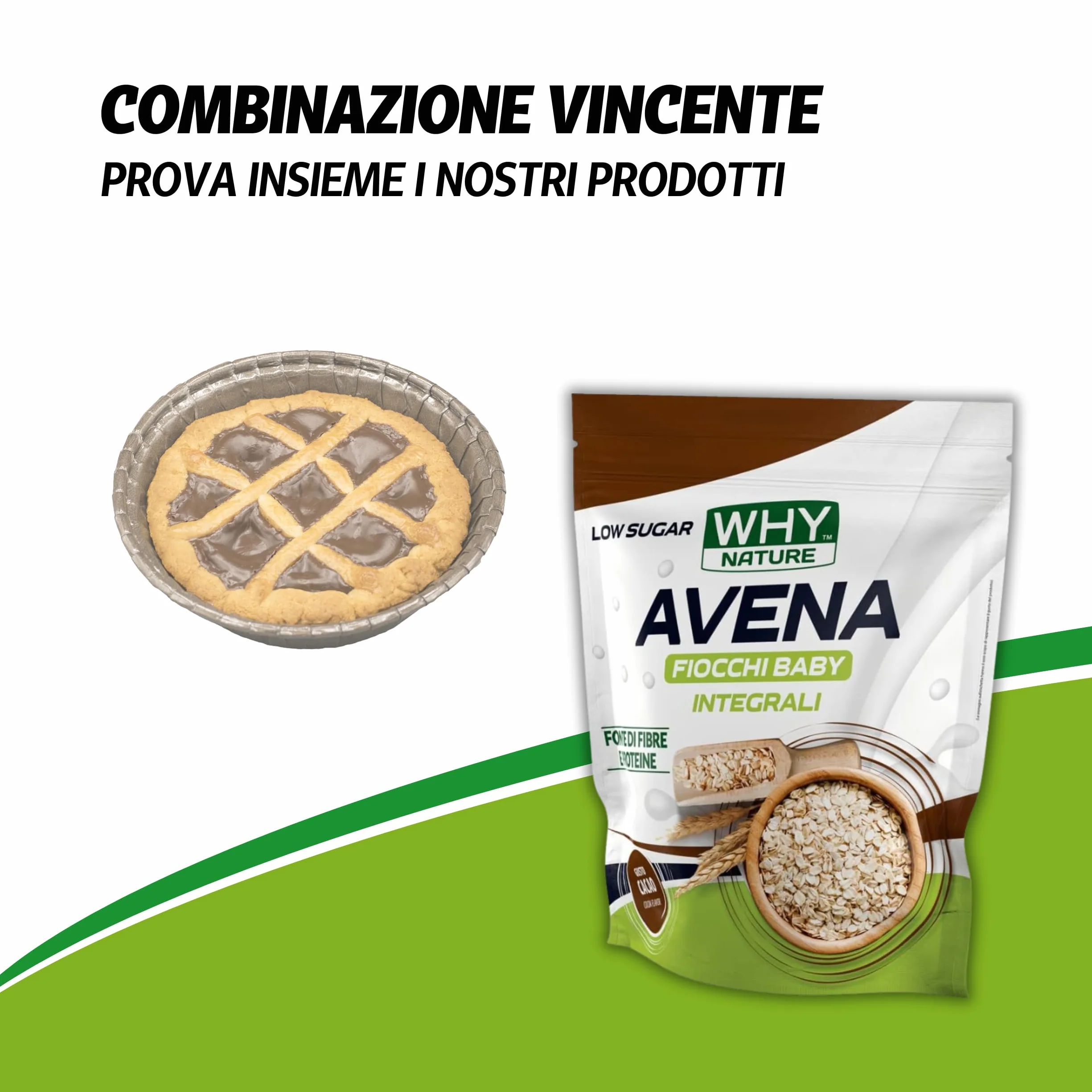 WHY NATURE Crustini Proteici Gusto Cioccolato e Nocciola 35 g Snack Proteici