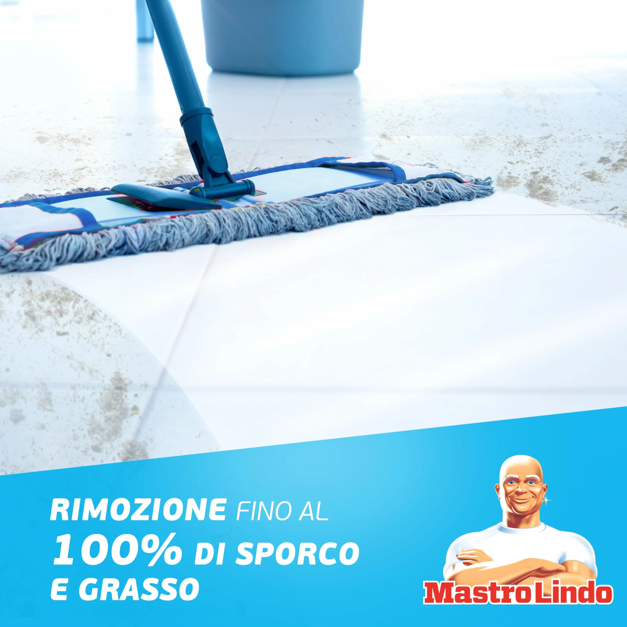 Mastro Lindo Liquido Detersivo Per Pavimenti Multiuso, 12 x 930ml, Profumo Limoni Di Sicilia