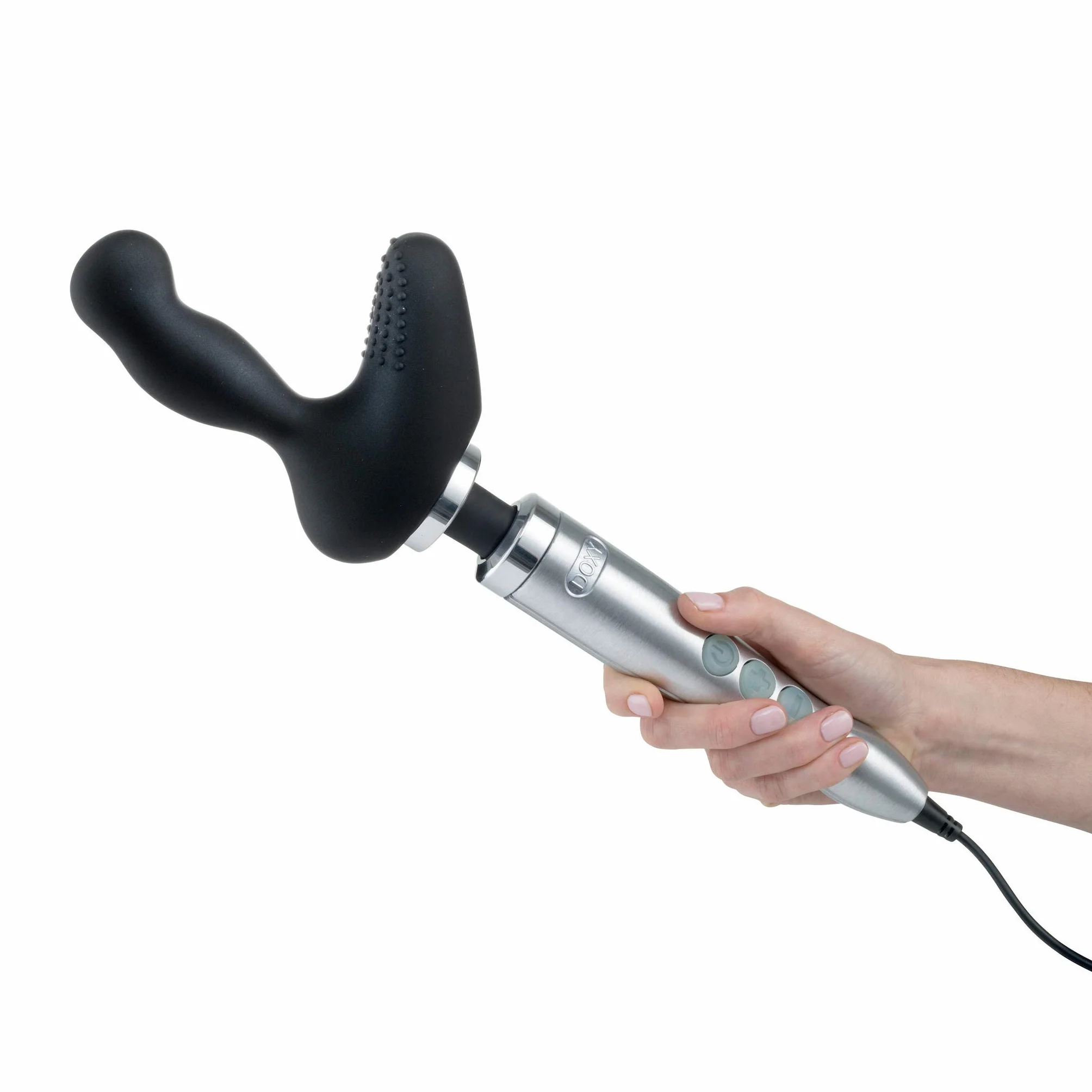 Doxy Die Cast 3 - Silicone Prostate Massager Wand Vibrator Attachment - 400 Gr