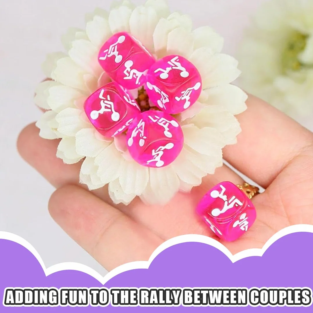 WeddHuis Set di 2 Dadi Erotici Gioco di Coppia con Posizioni Sessuali Libro di Istruzioni per Coppie Gioco Divertente per Camera da Letto Regalo per Adulti e Amanti del Sesso