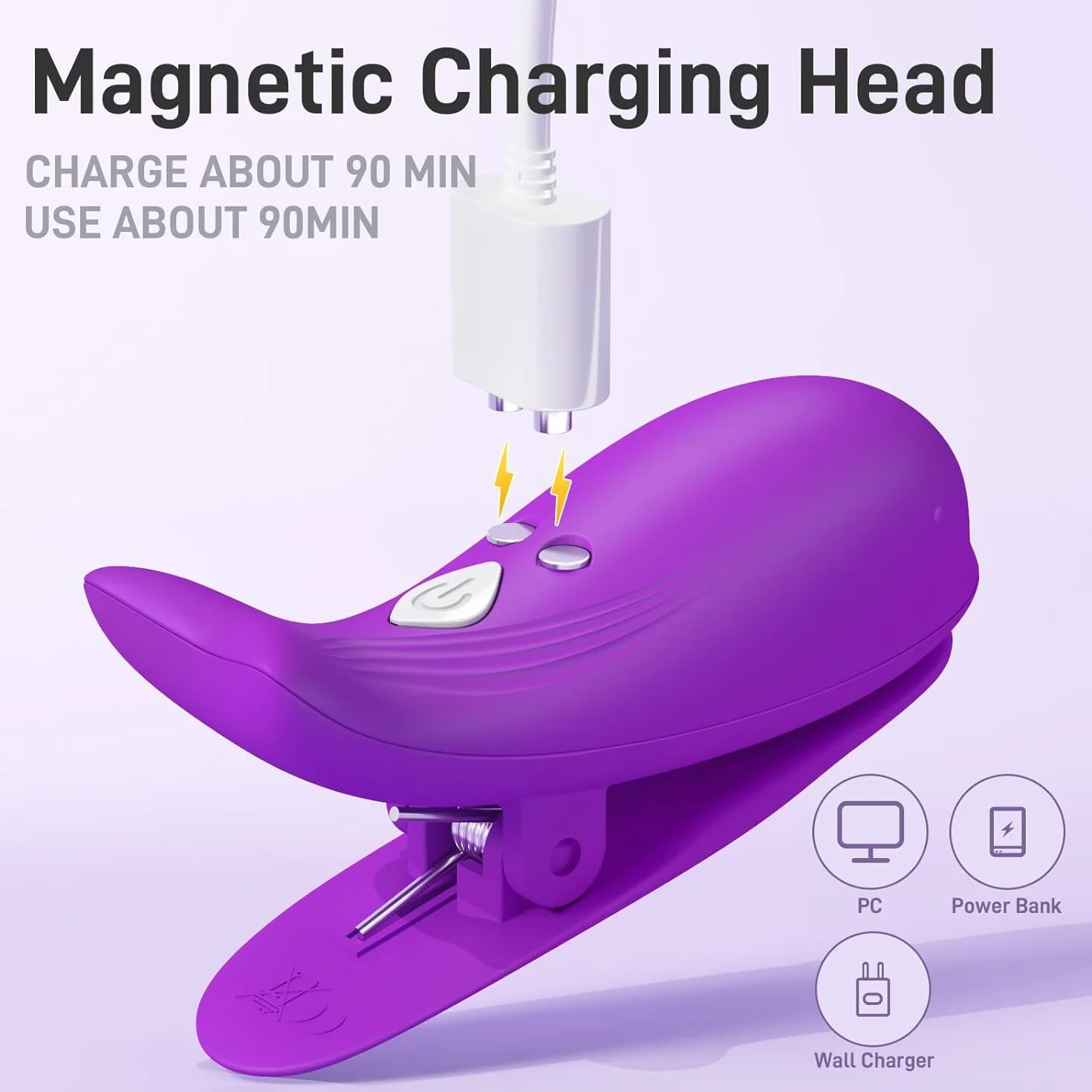 Pinze Capezzoli Vibratoreper Donna Clotoride Vibratore con Telecomando Wireless, Stimolatore Clitoride Femminile, Vibratoriper Donne Sexytoysys Coppia,Sex Toys Sessuali per Donna Giochi Erotici Coppia