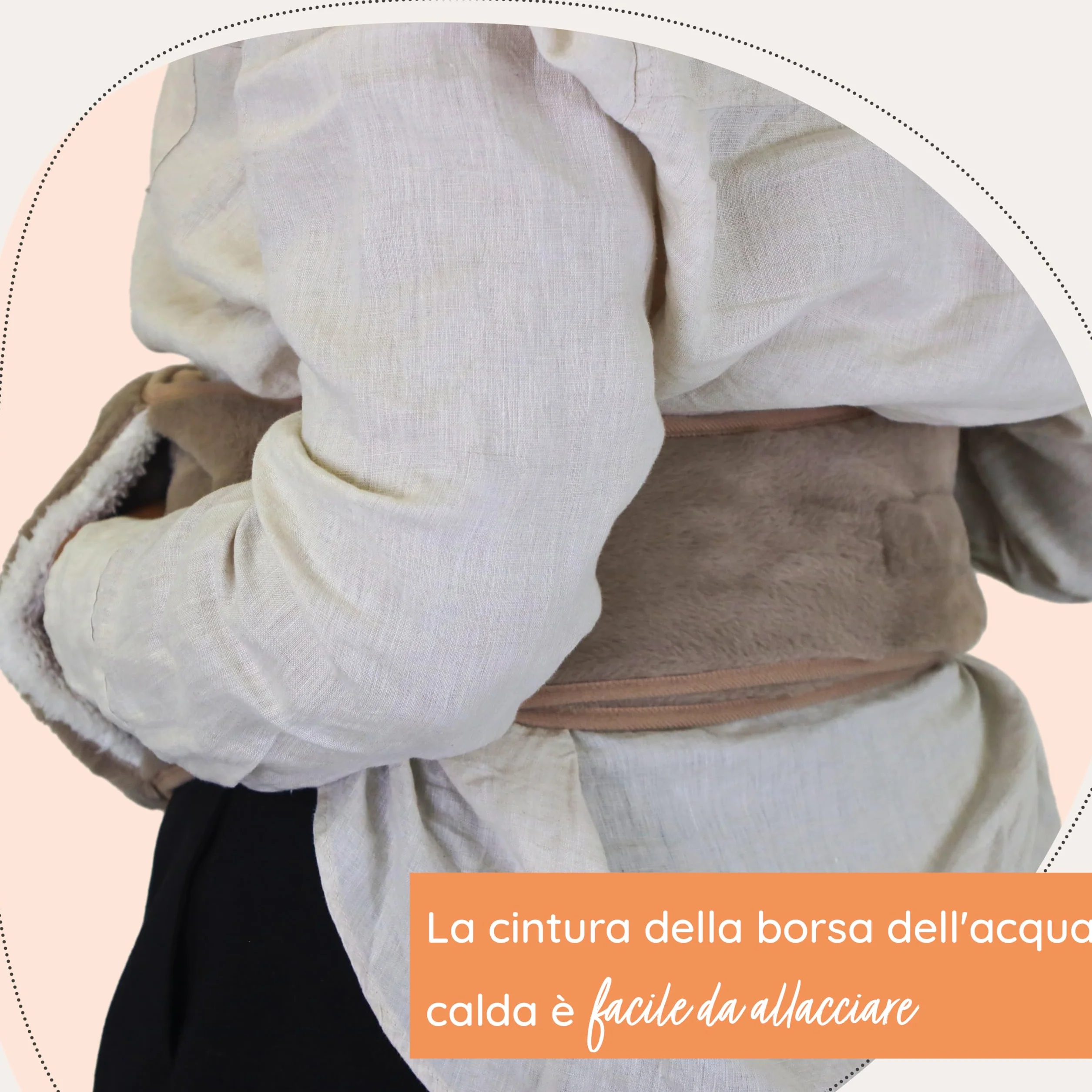 MYLILY | cintura per borsa dell'acqua calda mestruale | borsa acqua calda peluche | bottiglia di acqua calda | cintura scalda schiena e mestruazioni