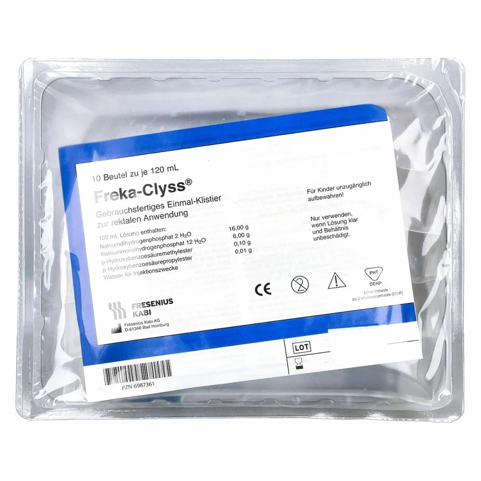 Freka-Clyss Gebrauchsfertiges Einmal-Klistier Beutel, 10 pz Clisteri