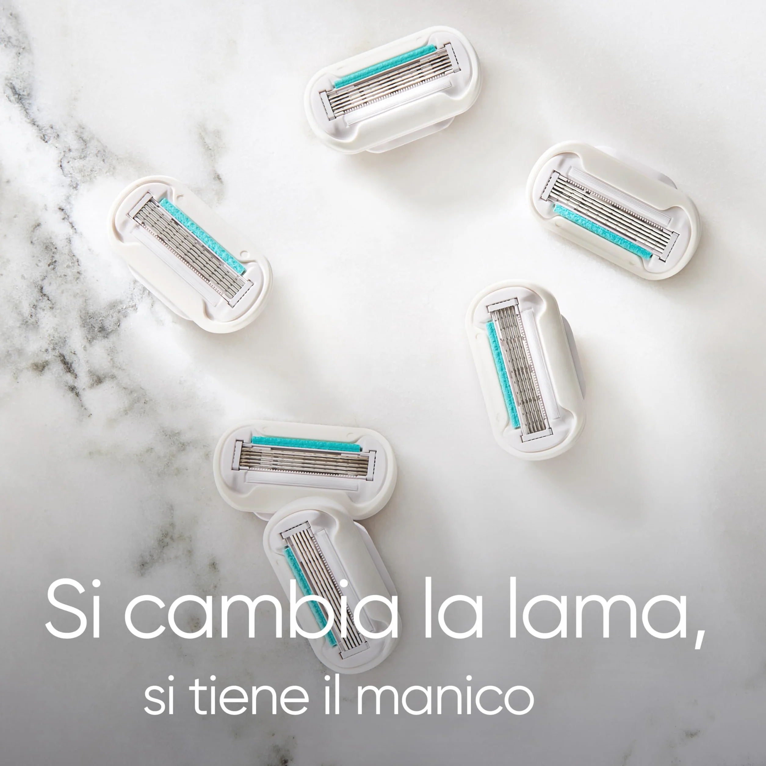 Gillette Venus Deluxe Rasoio Donna Smooth Sensitive, 10 Lamette Ricambio, Rasatura Fluida Profonda Duratura