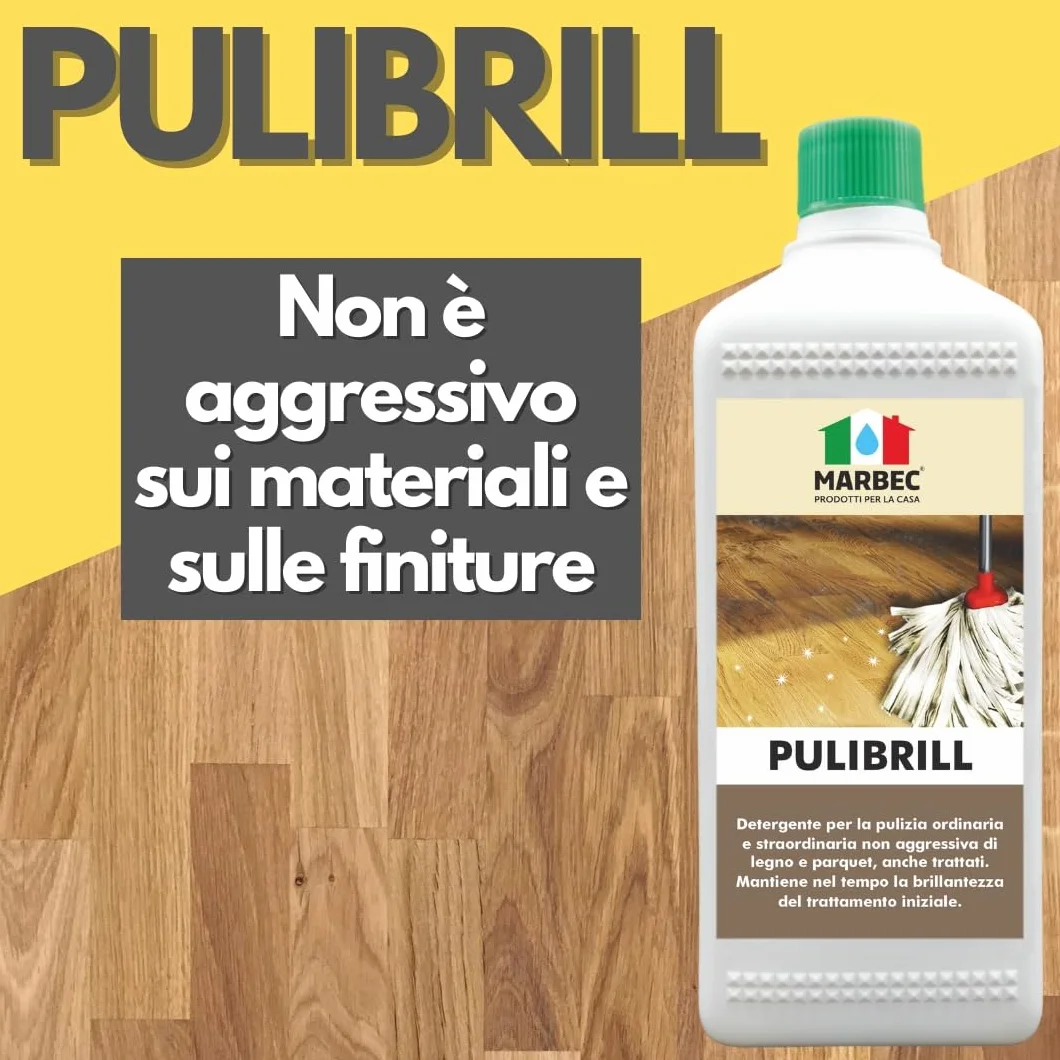 MARBEC PULIBRILL 1LT Detergente concentrato per pavimenti in legno e parquet
