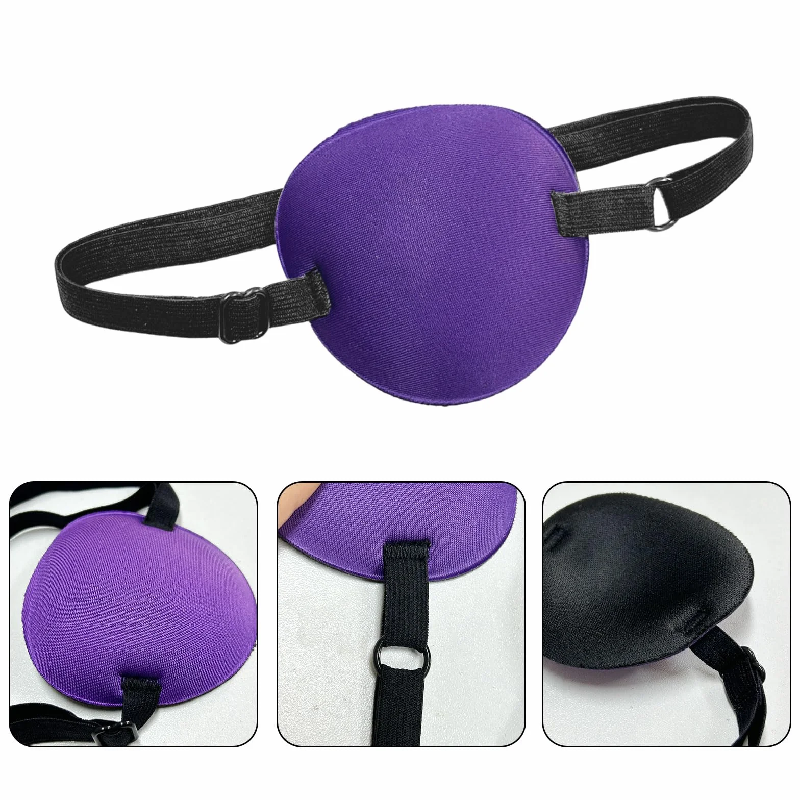 8pz Toppe Oculari, Benda Occhio Maschera per Occhio Singolo, Confortevoli Regolabile Strabismo Bende per Occhi Pigri per Adulti Bambini (8 colori)