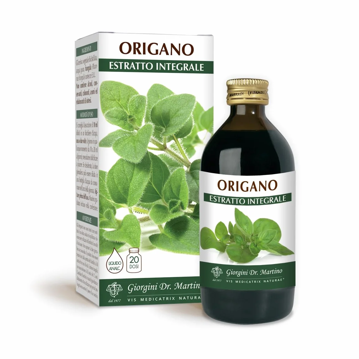 Dr Giorgini ORIGANO Estratto Integrale Liquido Analcoolico 200 ml