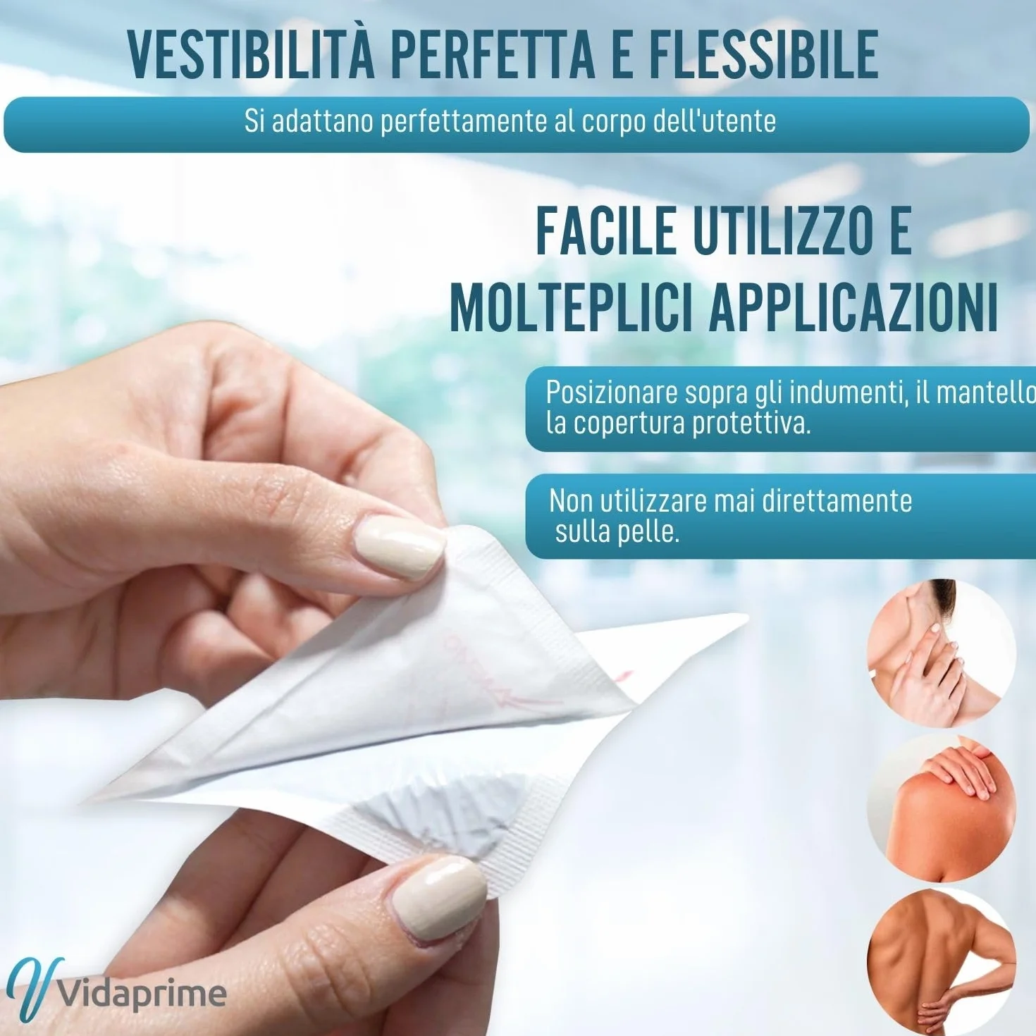 Pack x10 Cerotti Riscaldanti per Schiena, Collo e Spalle - Calore Profondo e Calmante - Adesivi Istantanei per Dolore Lombare - Cerotti Termici per 24 Ore di Sollievo Muscolare