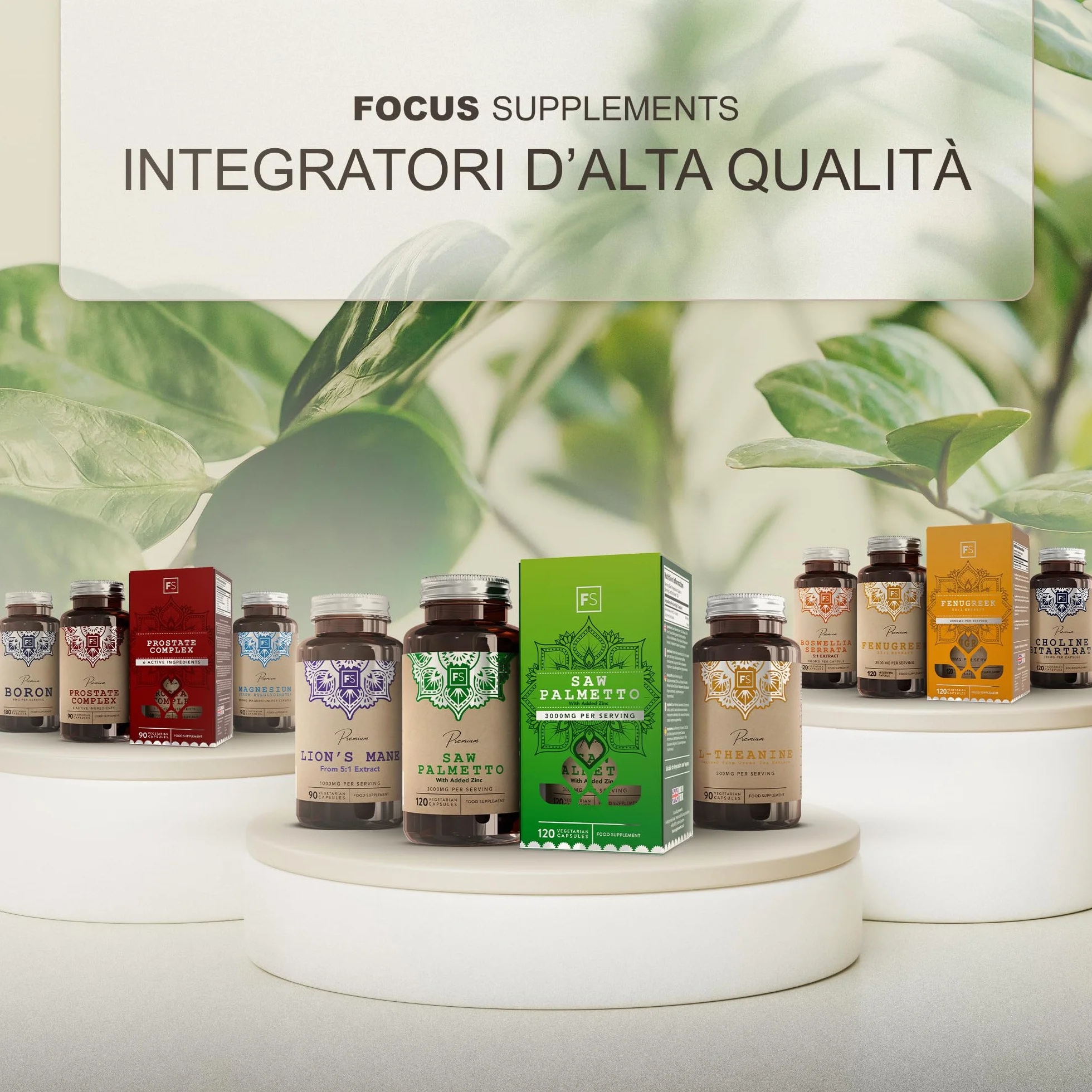 FS Teanina | 180 Capsule di L Teanina da Tè Verde - 300mg di L Theanine per Dose | L-Teanina ad Alta Potenza | Non-OGM, Senza Glutine e Allergeni | Prodotto nel Regno Unito