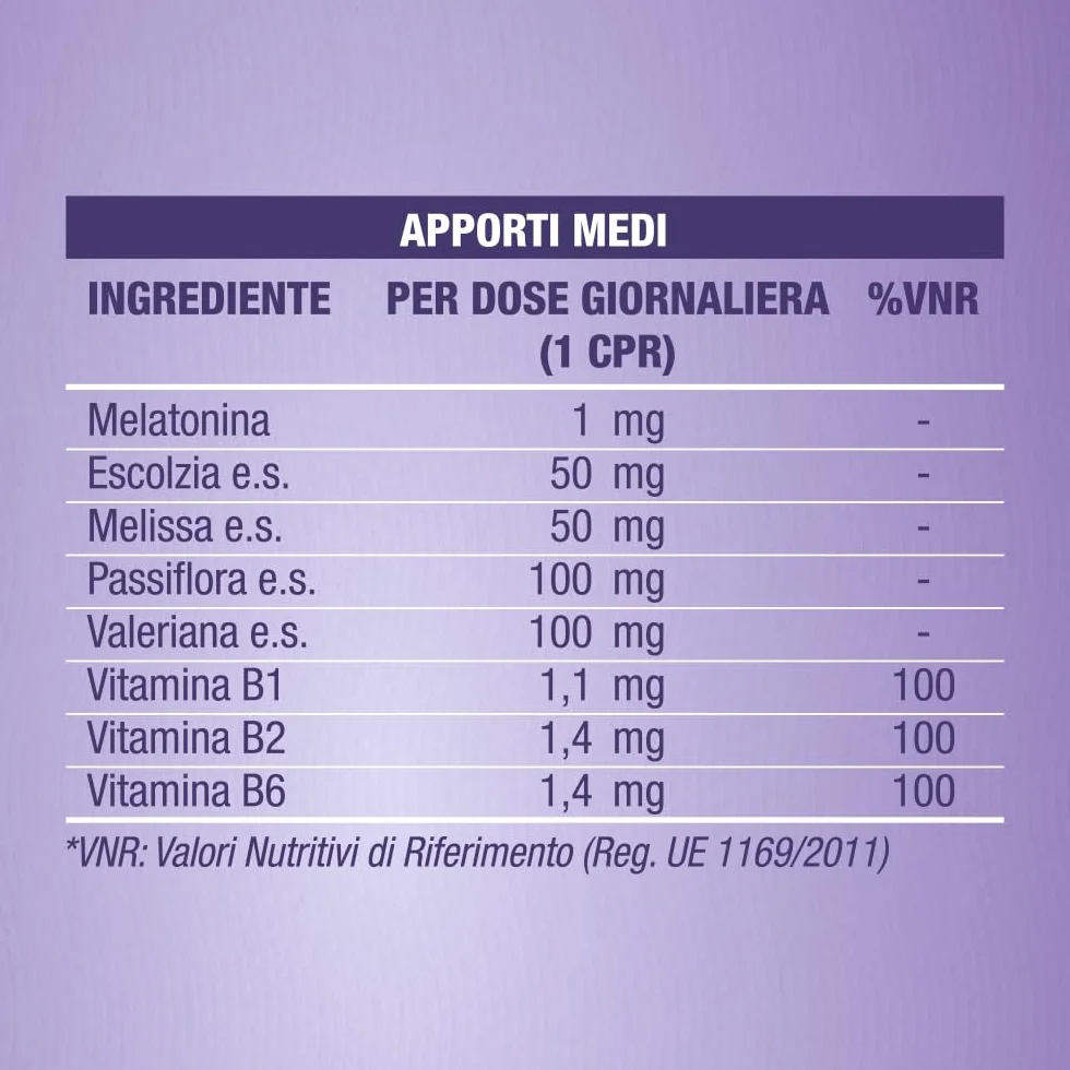 Laila DormiBene Compresse Integratore per il sonno con Melatonina 30 compresse