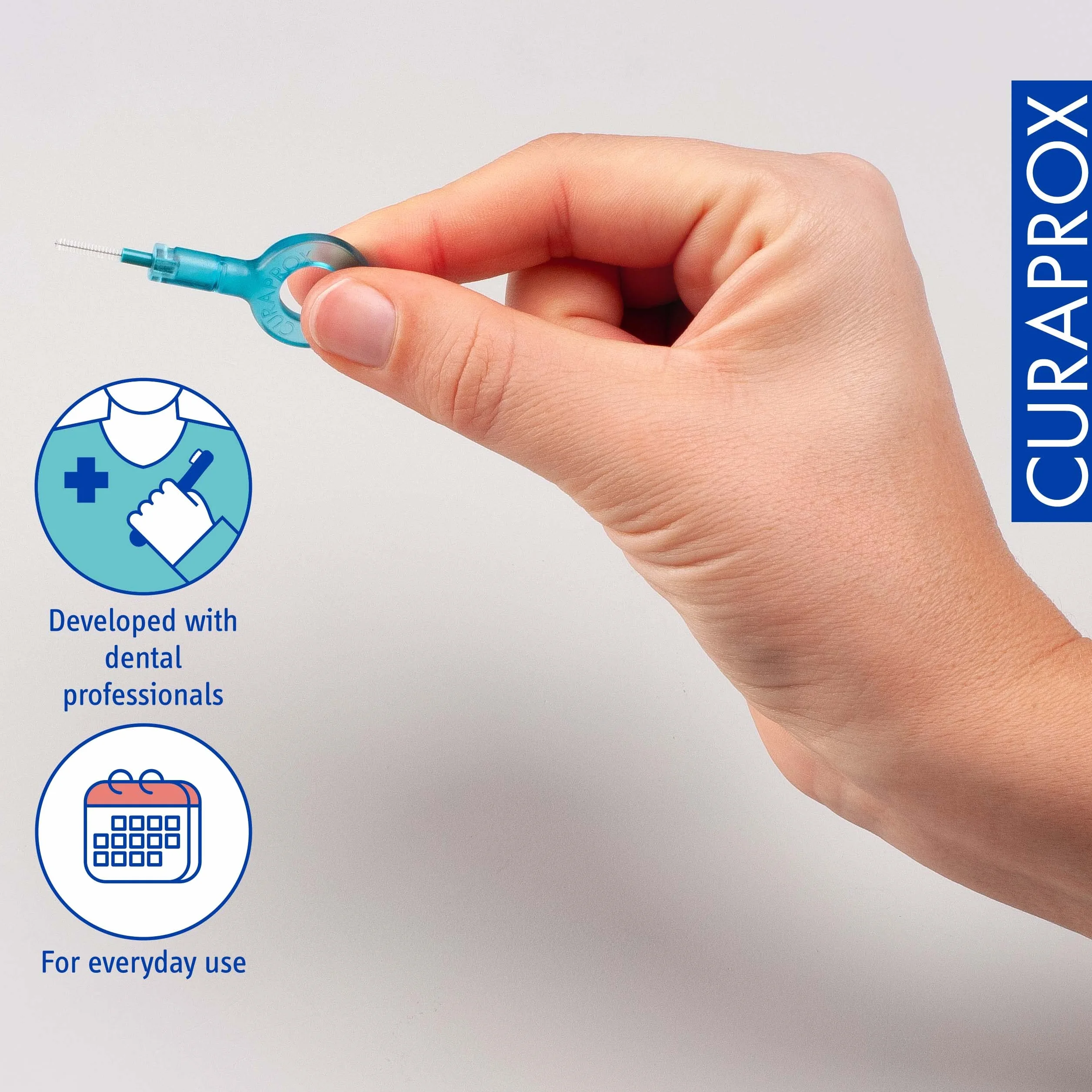 Curaprox CPS 06 Prime Interdental Brush Starter Set 5 spazzole 0.6 mm Turchese Swiss Made