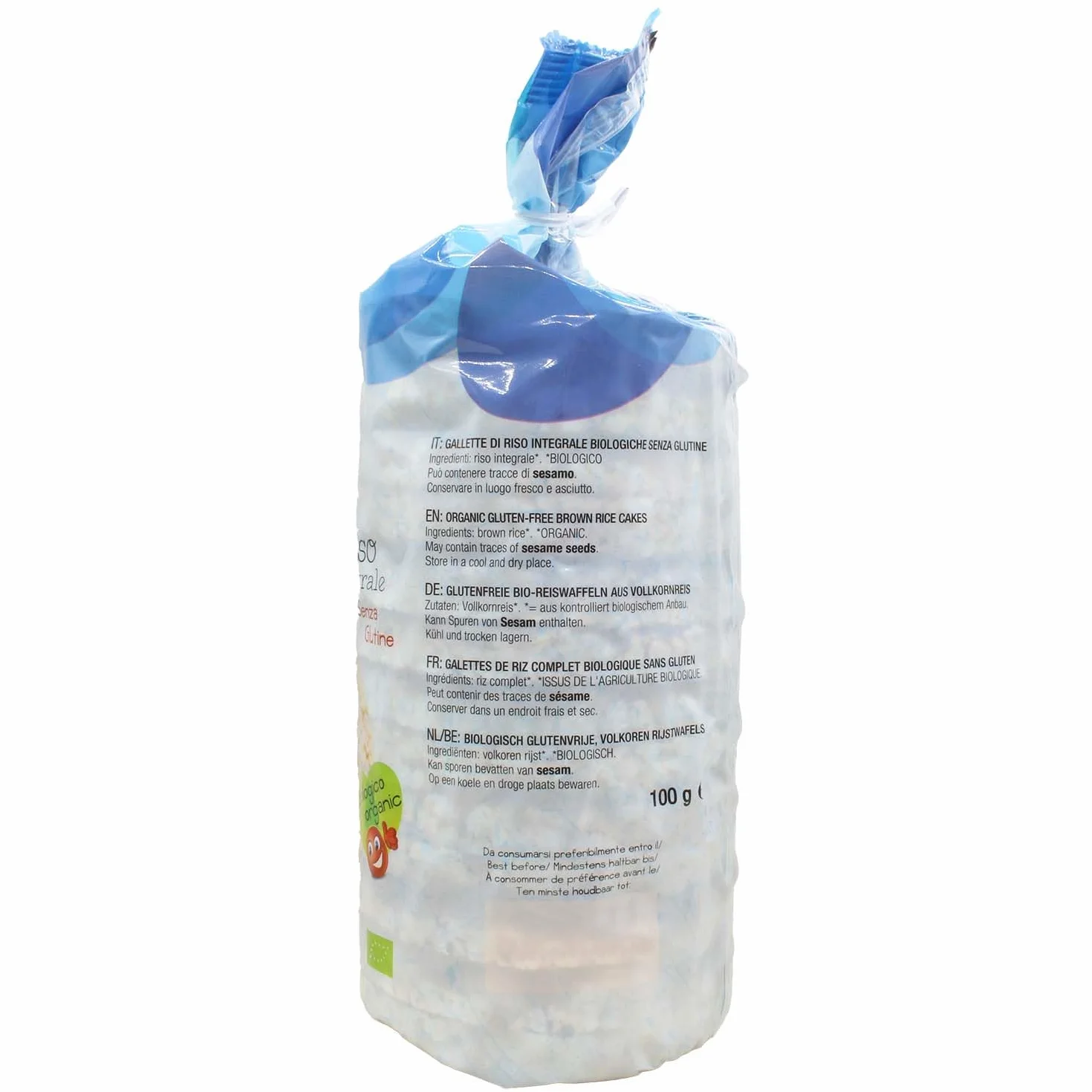 Vivibio Gallette di riso integrale bio senza glutine 100g