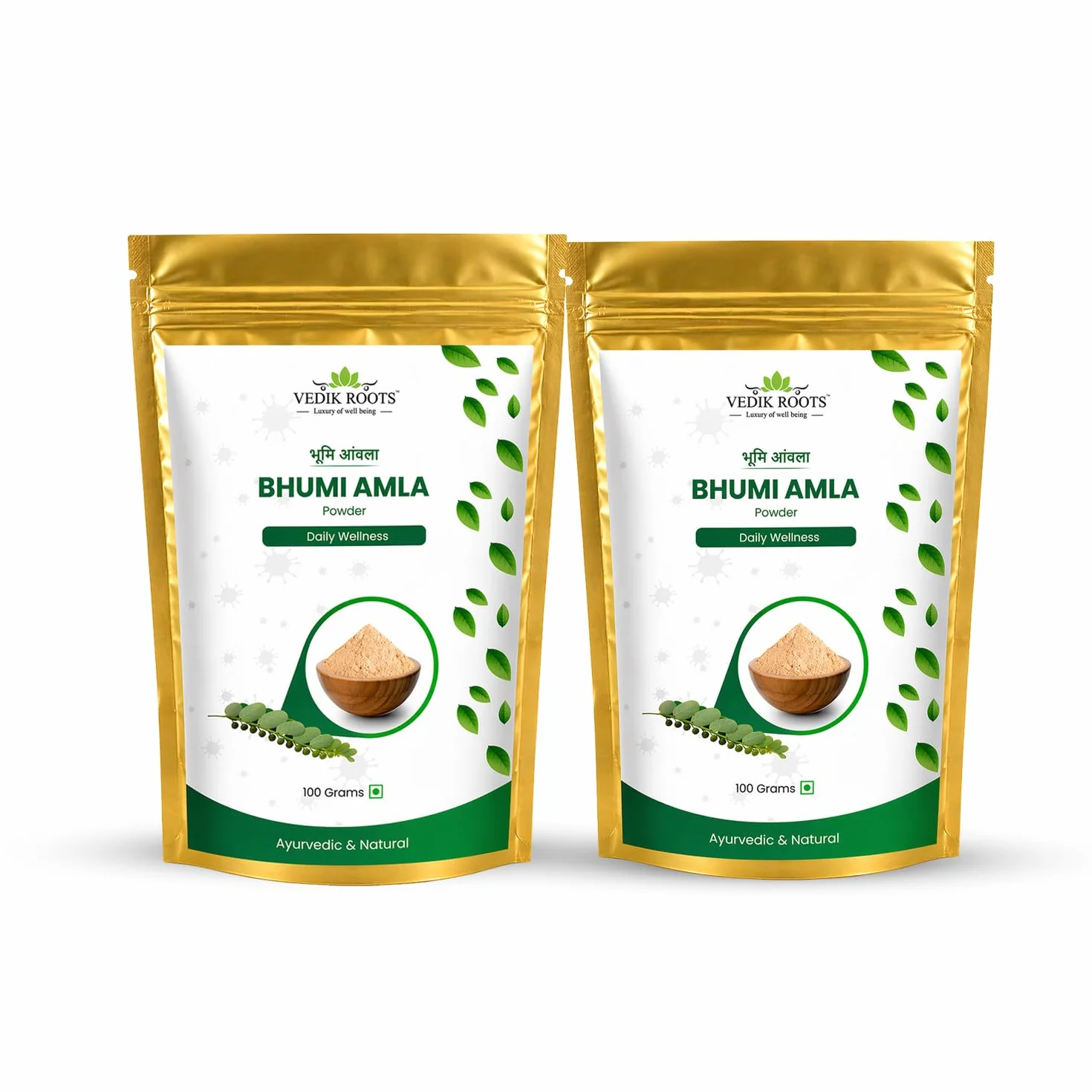 Vedikroots Bhumi Amla Powder Organic Pure Ingredient Extract for Healthy Liver Digestion
