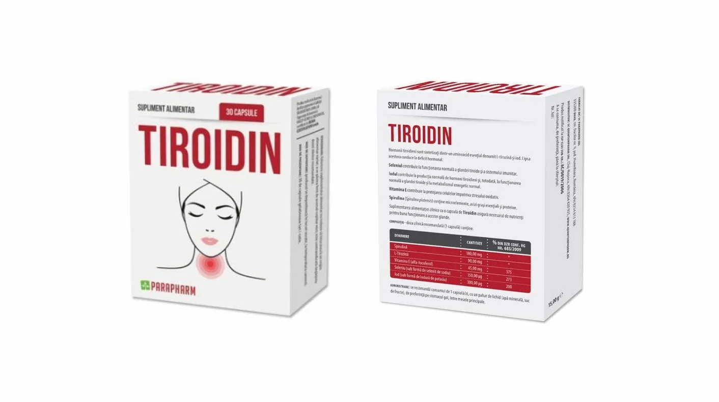 Integratori Naturali Premium 5 Ingredienti Attivi Spirulina Vitamina E Selenio Iodio L-Tirosina 30 Capsule
