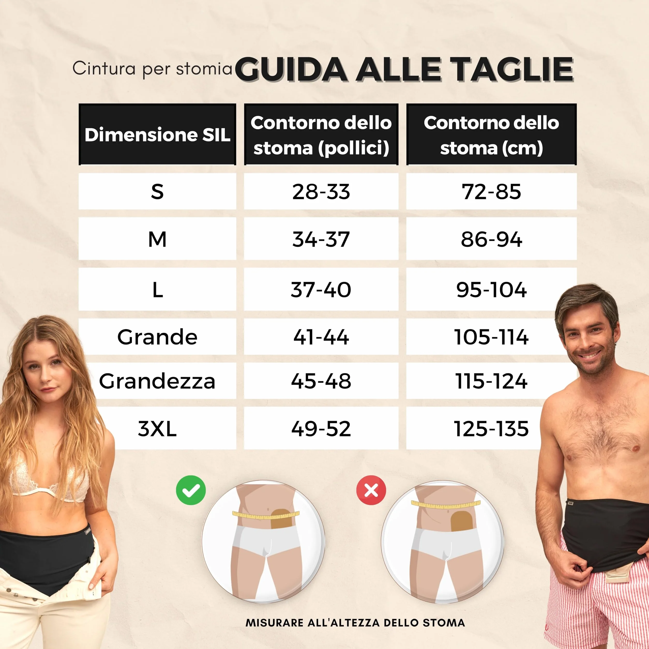 SIIL Cintura per stomia Nero Ostomy | Cintura di Supporto per stomia | Sport e Nuoto | Copri Sacca per stomia | Tasca Interna per Contenere la Sacca per stomia