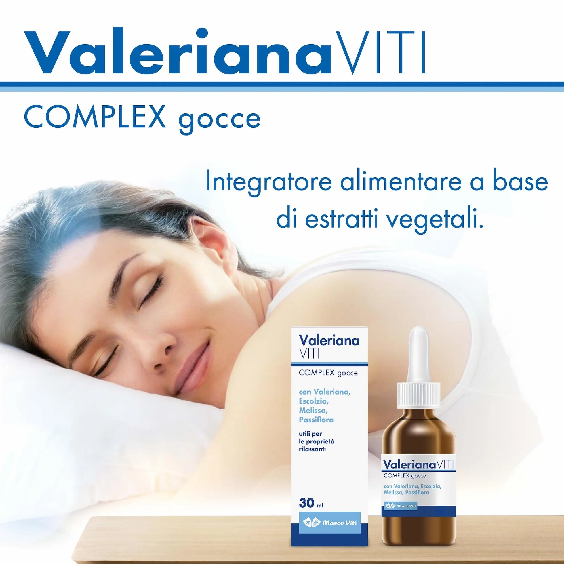 Valeriana Viti Complex Gocce 30 ml Integratore Sonno con Escolzia e Melissa