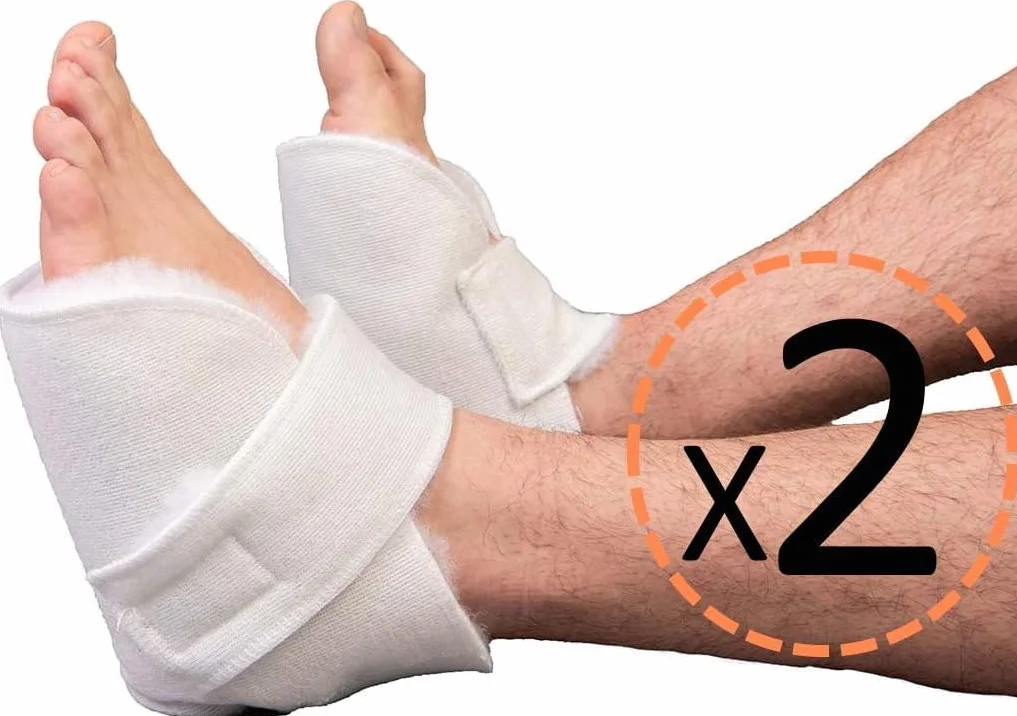 OrtoPrime Talloniere Antidecubito Bianche 1 Paio - Proteggi Talloni per Sedia a Rotelle