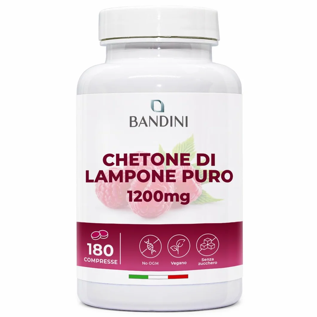 Bandini® Chetoni Esogeni di Lampone 1200mg - Integratore Vegano 180 Compresse