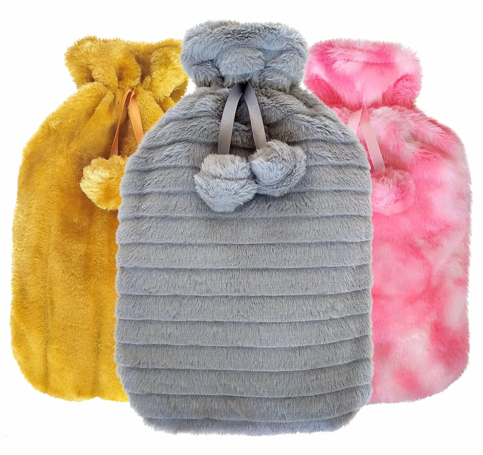 Borsa Termica a Semi per Microonde. Copertura in Peluche Rimovibile e Profumata alla Lavanda - Cuscino termico Riscaldante Lavabile per Dolore o Riscaldare il Letto (grigio)
