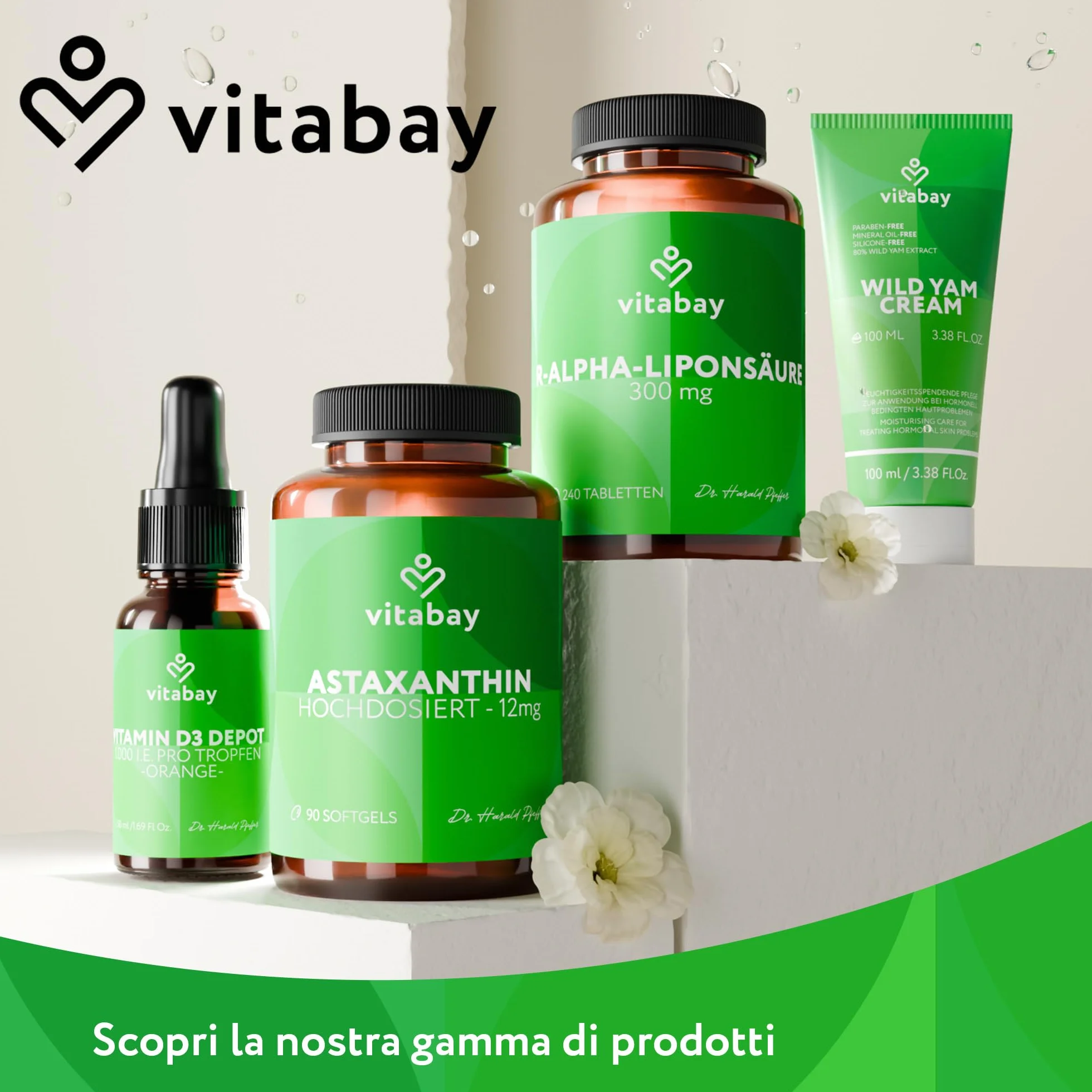 Vitabay Vitamina A capsule ad alto dosaggio – 120 capsule vegane di vitamina A retinolo 10000 UI – Vitamine A per occhi, pelle e sistema immunitario – Vit A Vegan – Testato in laboratorio