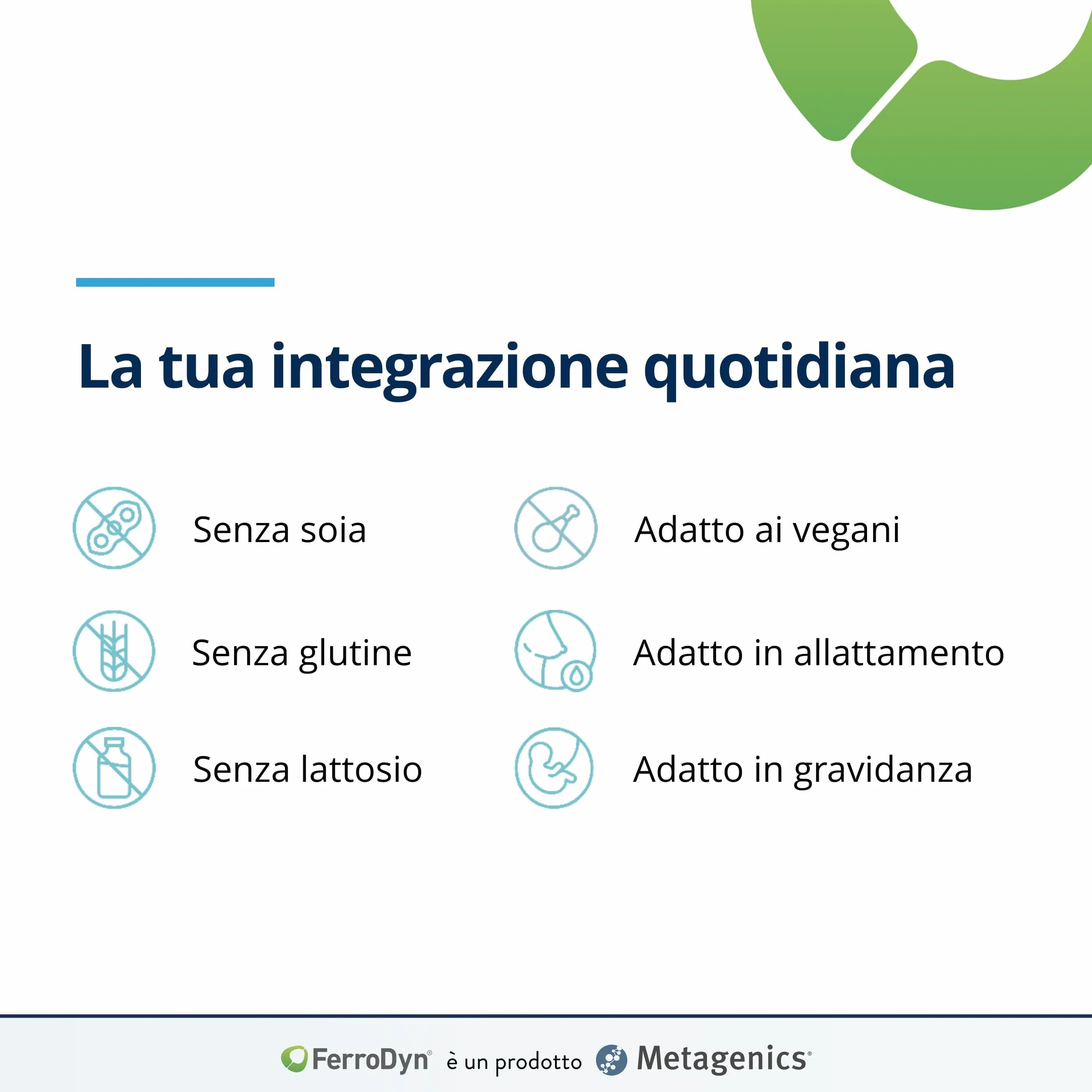 FerroDyn - Sostiene la Formazione dei Globuli Rossi e la Produzione di Energia - Utile in Caso di Affaticamento - 30 Capsule