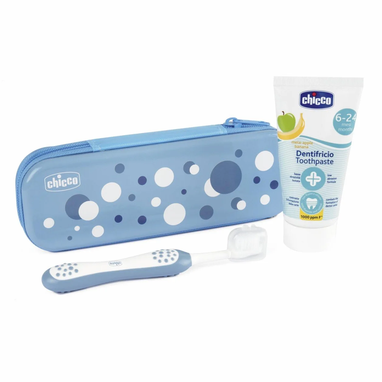 chicco - set dentale sempre sorridenti azzurro