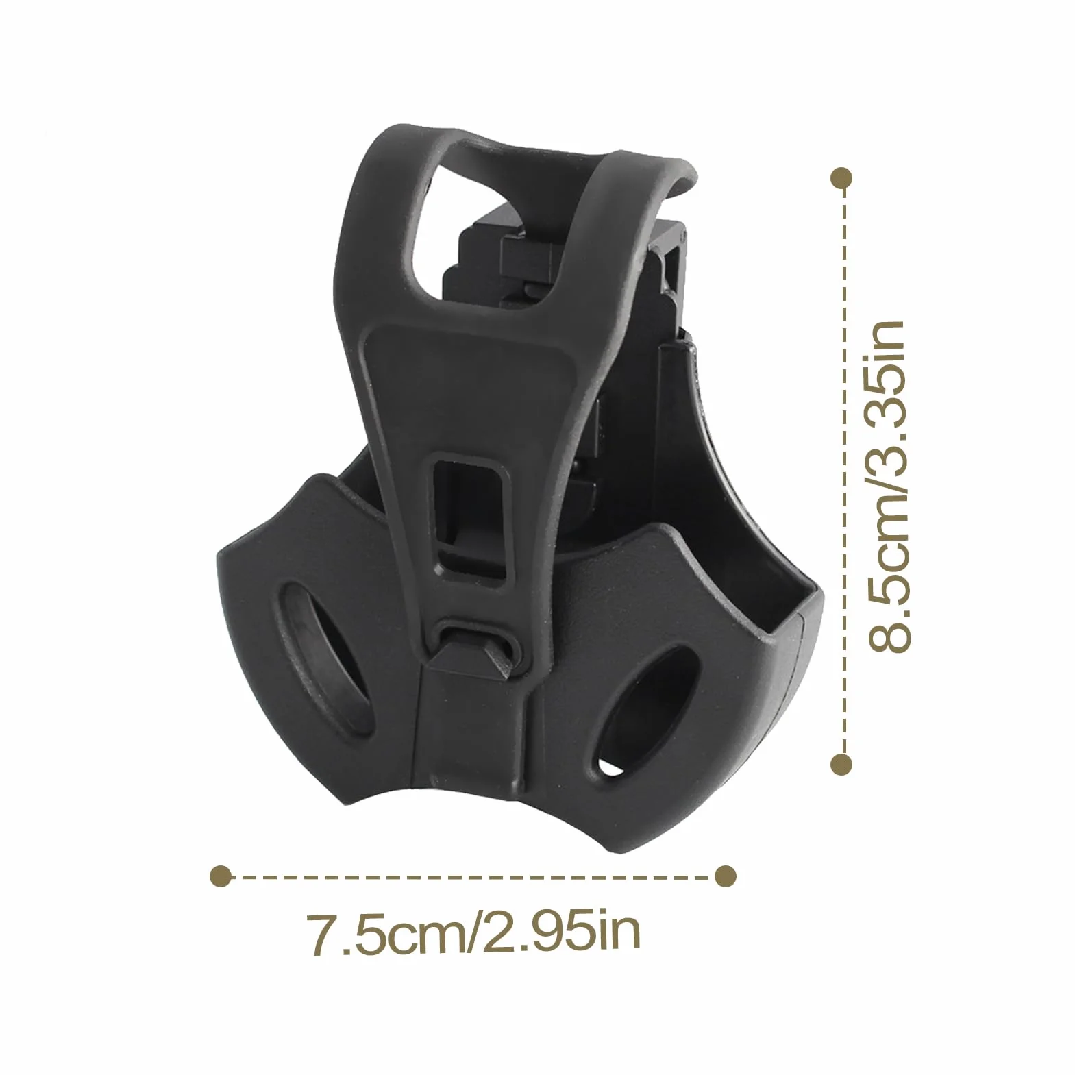 Generisch Custodia manette per cintura - Borsa fondina con clip posteriore a rilascio rapido