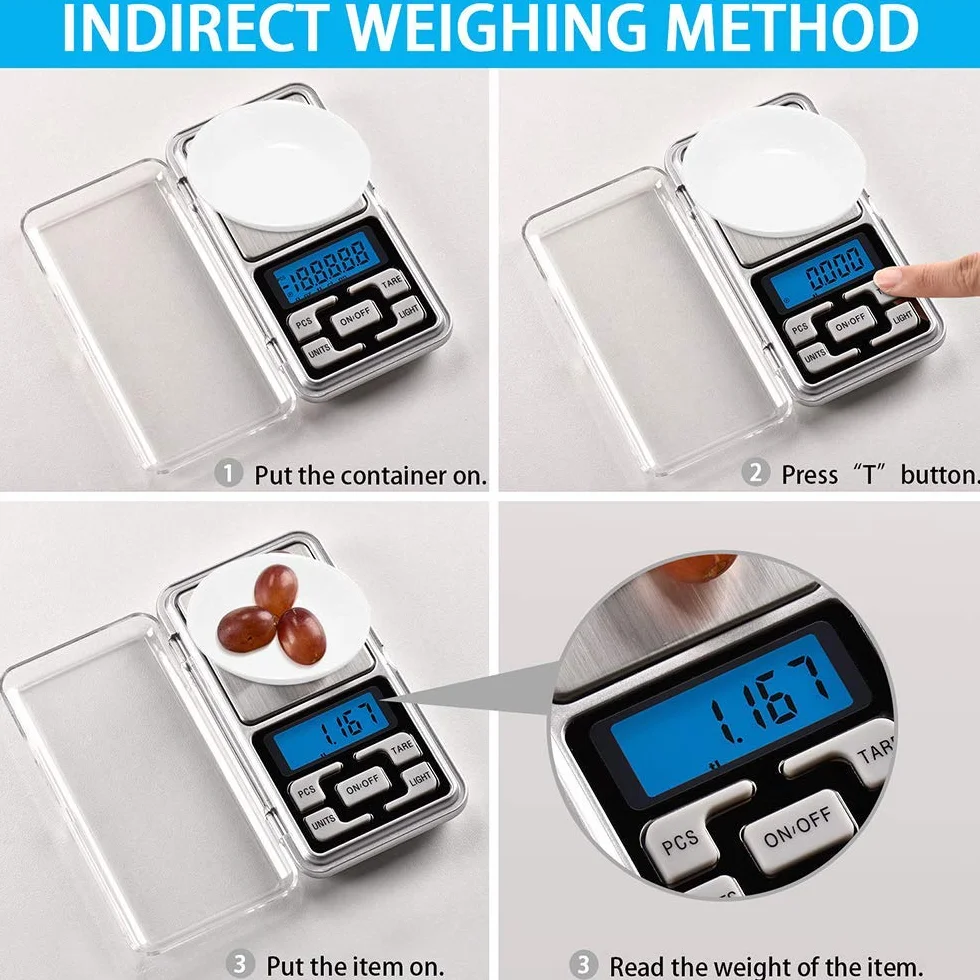 Mini Digital Electronic Pocket Scale 0.01g x 200g LCD