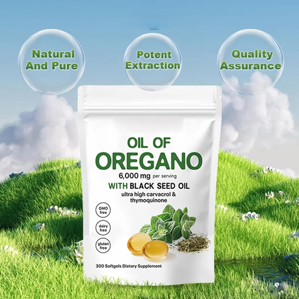 Resilia Olio di Origano Softgels 6000 mg con Olio di Semi Neri
