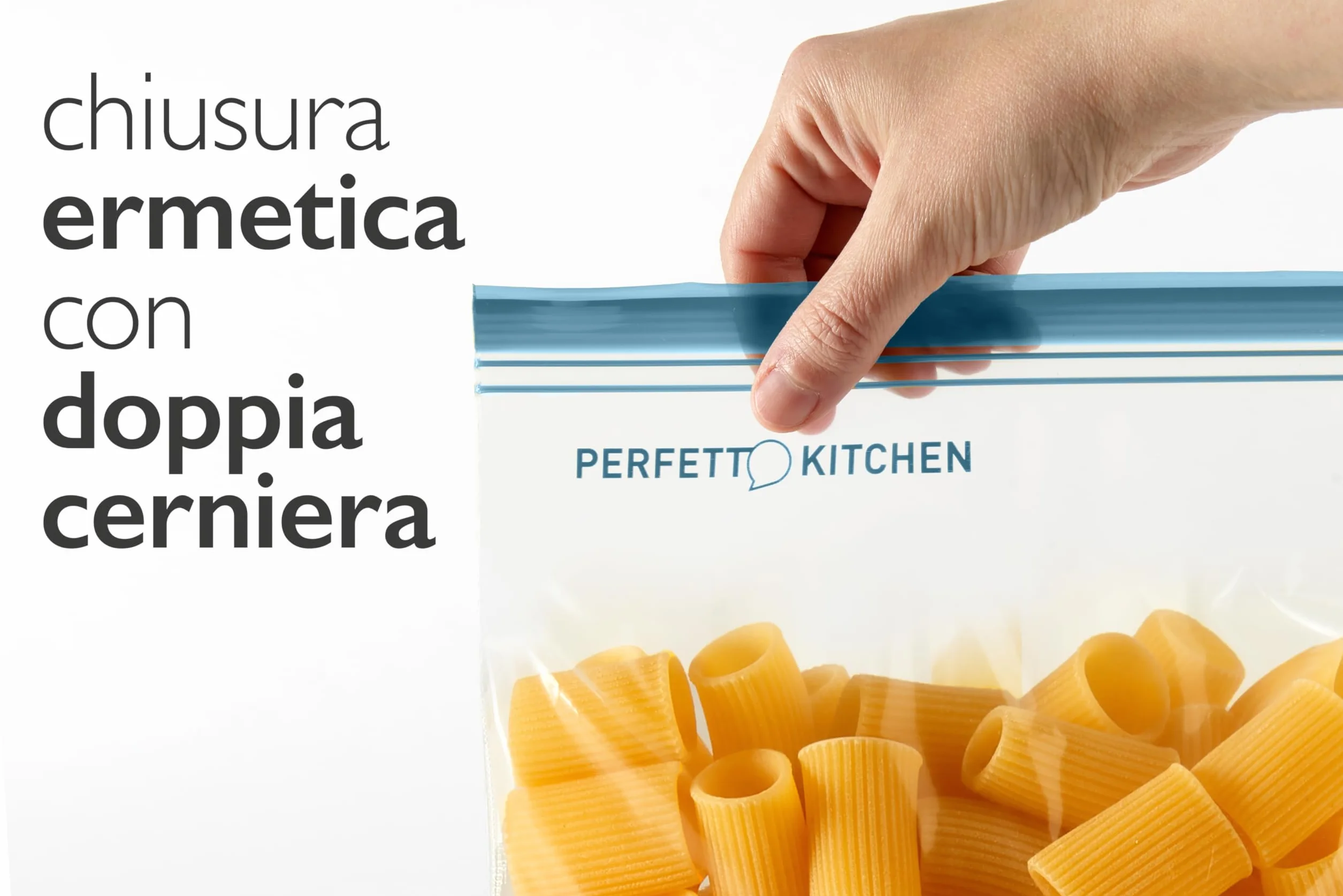 Perfetto Kitchen Frescofood Sacchetti Richiudibili per Alimenti XS 17x15 cm, 25 sztuk