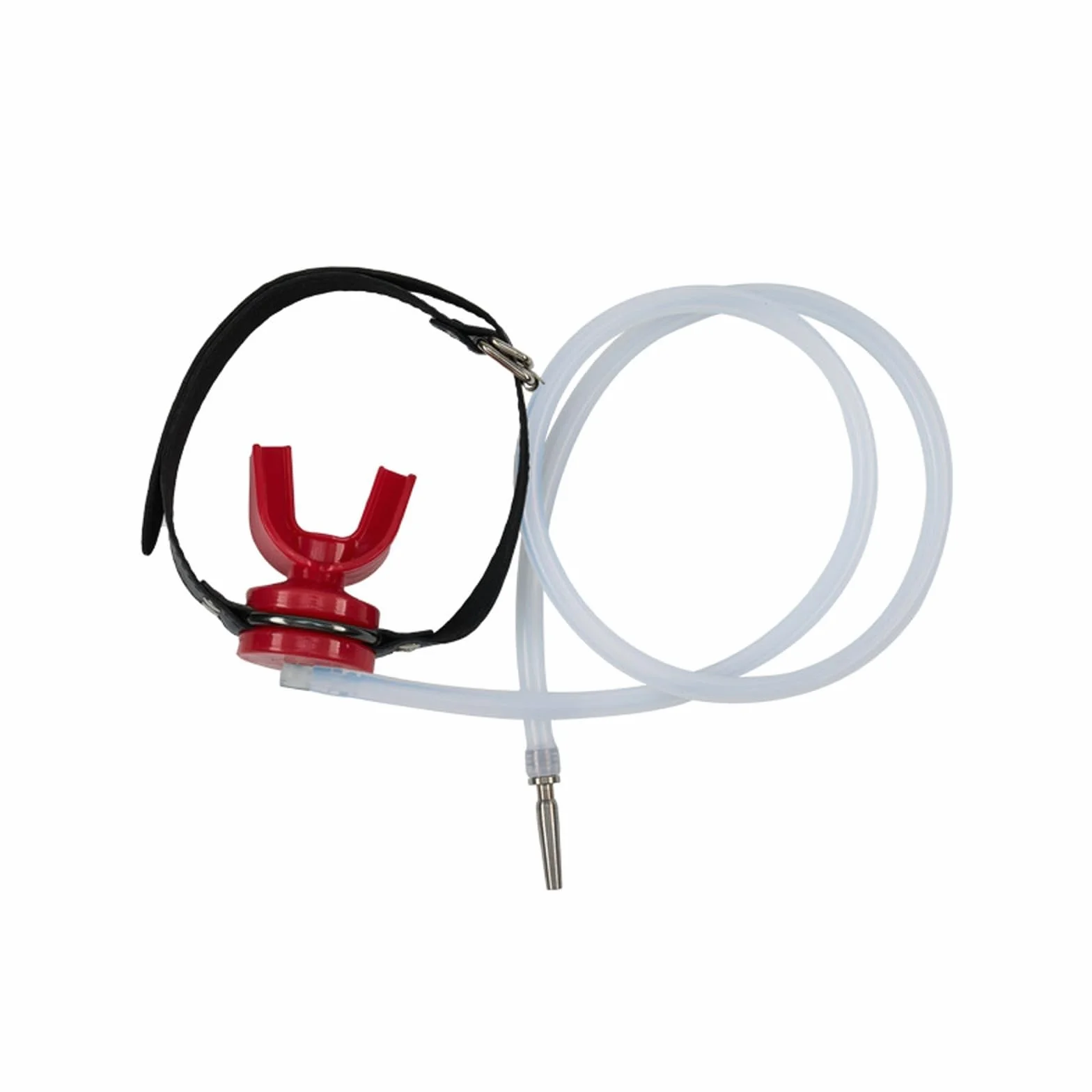 SM Bocca Plug Gag Maschera in Pelle con Dilatatore Pene Plug Piss Imbuto Bondage Sesso Orale Bocca Gag BDSM Giocattoli Erotici Sessuali for Donne Uomini Coppie(Schwarz)