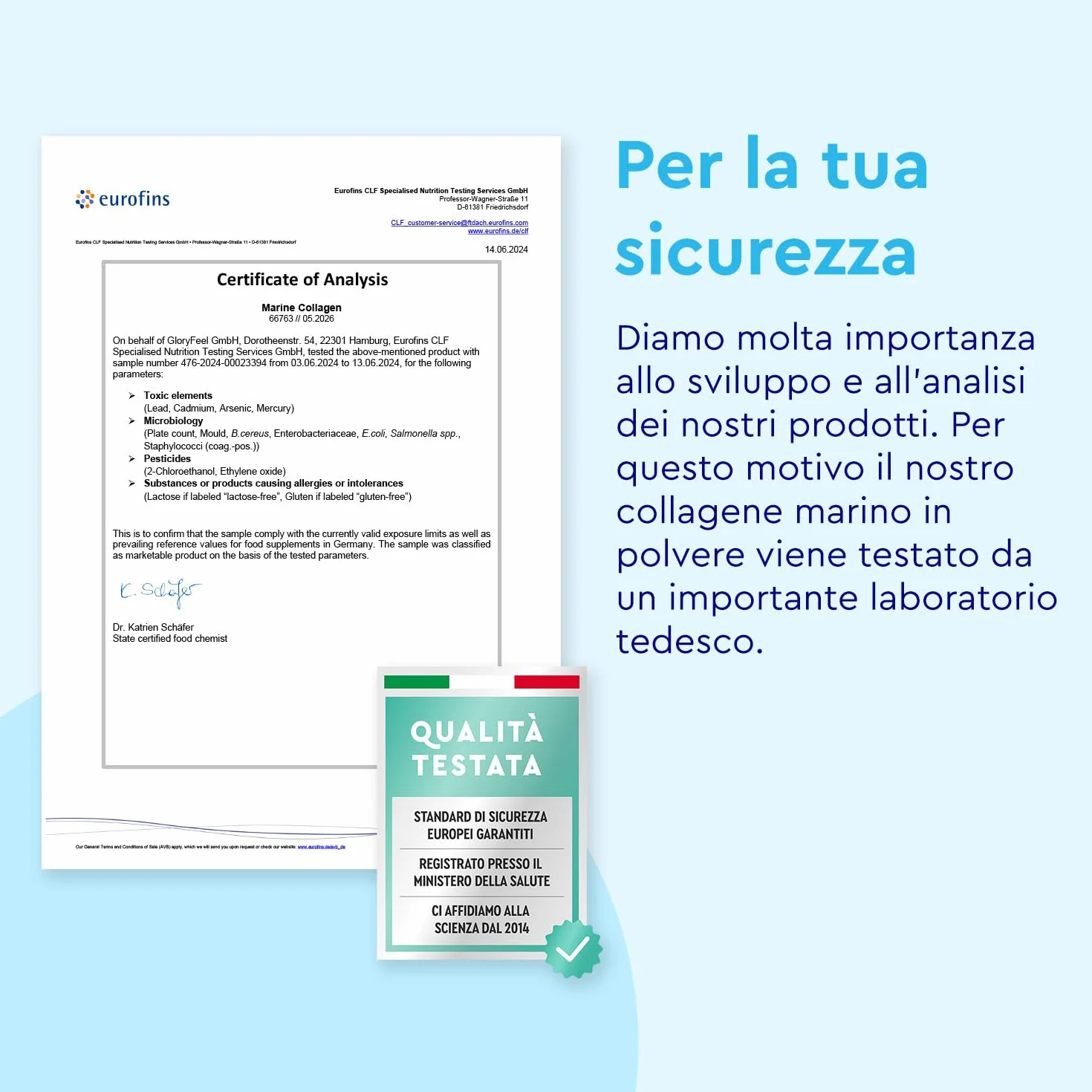 Collagene Marino Idrolizzato in Polvere VERISOL 500 g con Vitamina C Rame Zinco per Pelle Articolazioni Capelli