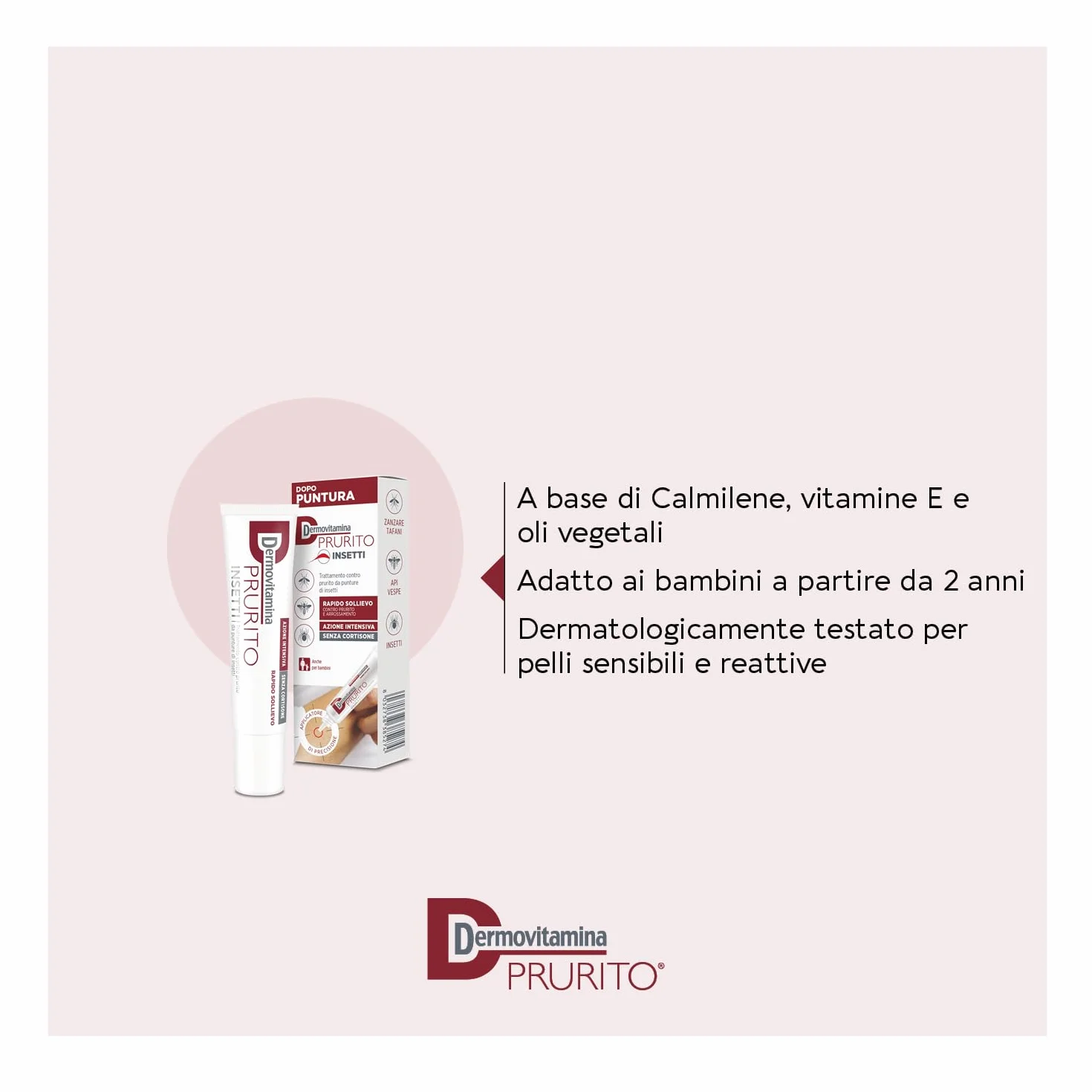 Dermovitamina Prurito Insetti Trattamento contro Prurito da Punture 15ml