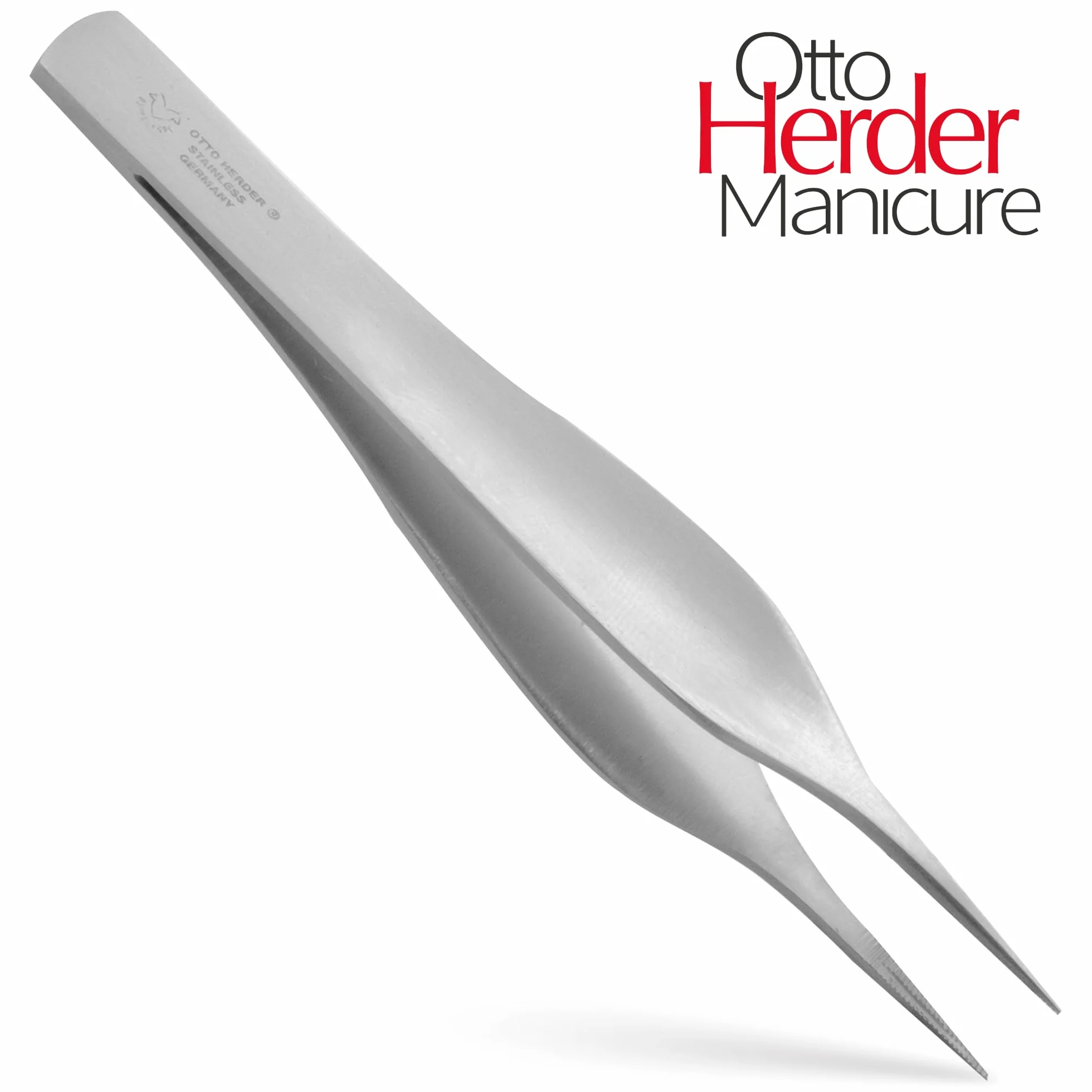 Otto Herder Pinzetta manicure con punta fine 11,3 cm, acciaio strumentale, qualità medica