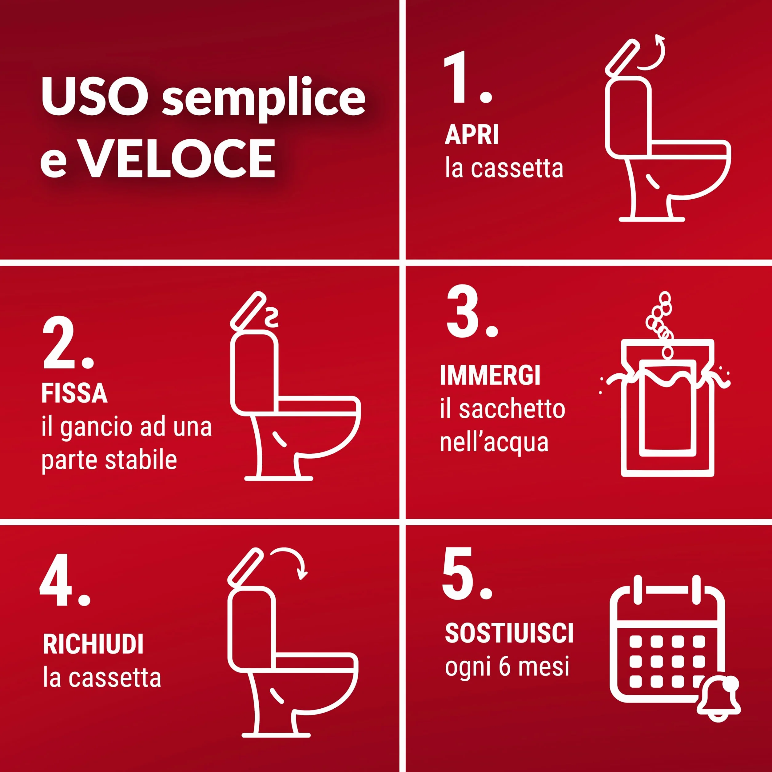 DR. NEU Cleanballs Sfere Anticalcare per Cassetta WC Esterna e da Incasso, Durata 6 Mesi