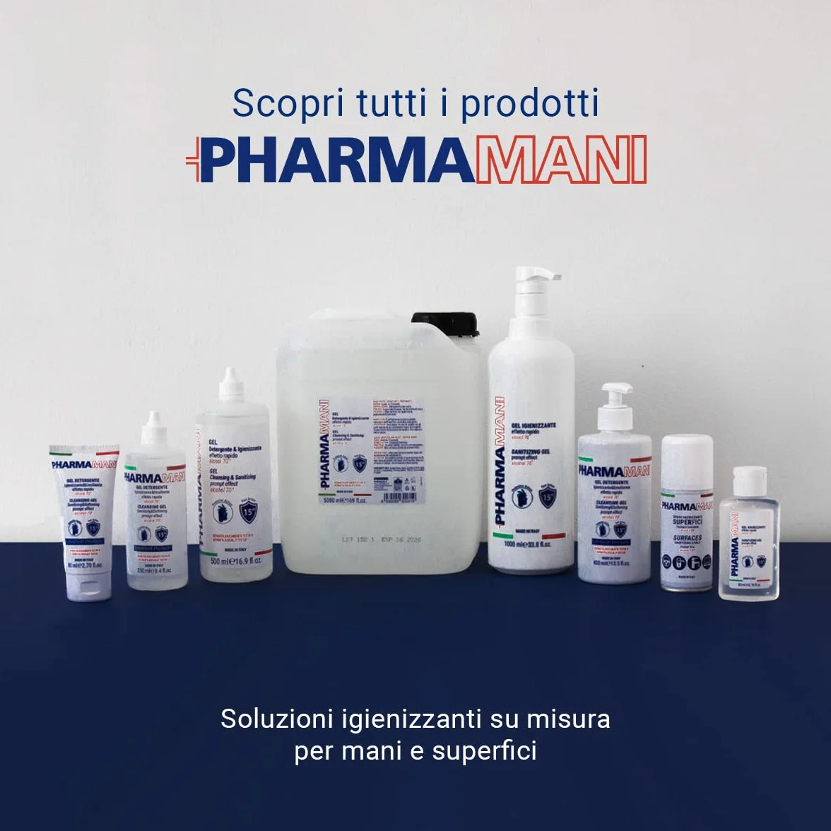 Pharmamani Spray Igienizzante Superfici Tascabile 100 ml Alcool Efficacia Immediata