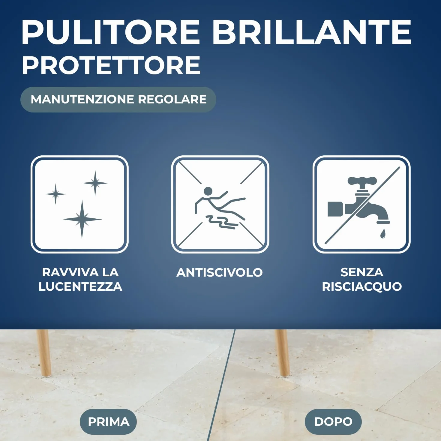 STARWAX Pulitore brillante marmo pietre naturali 1L