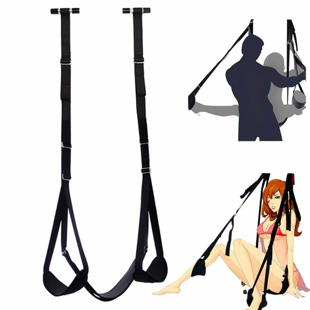 Altalena Kit da Appendere alla Porta Porta da Sogno Altalena Rotante Altalena Giocattolo Coppia Femminile Articoli da Letto Regalo con Sedile (Nero)